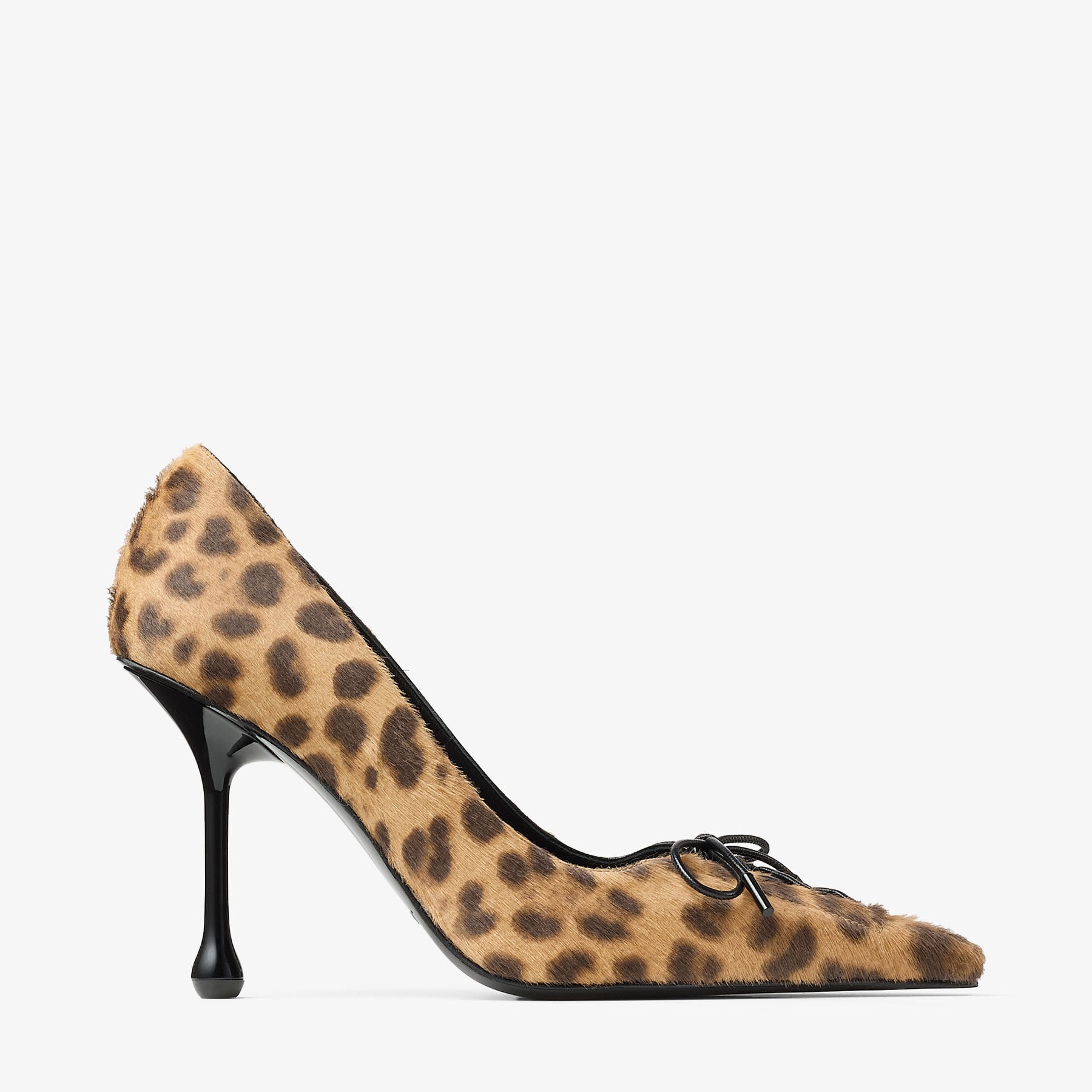 チャコリーニョ Scarlett 95 | Natural Leopard Print Pony Pumps | JIMMY CHOO