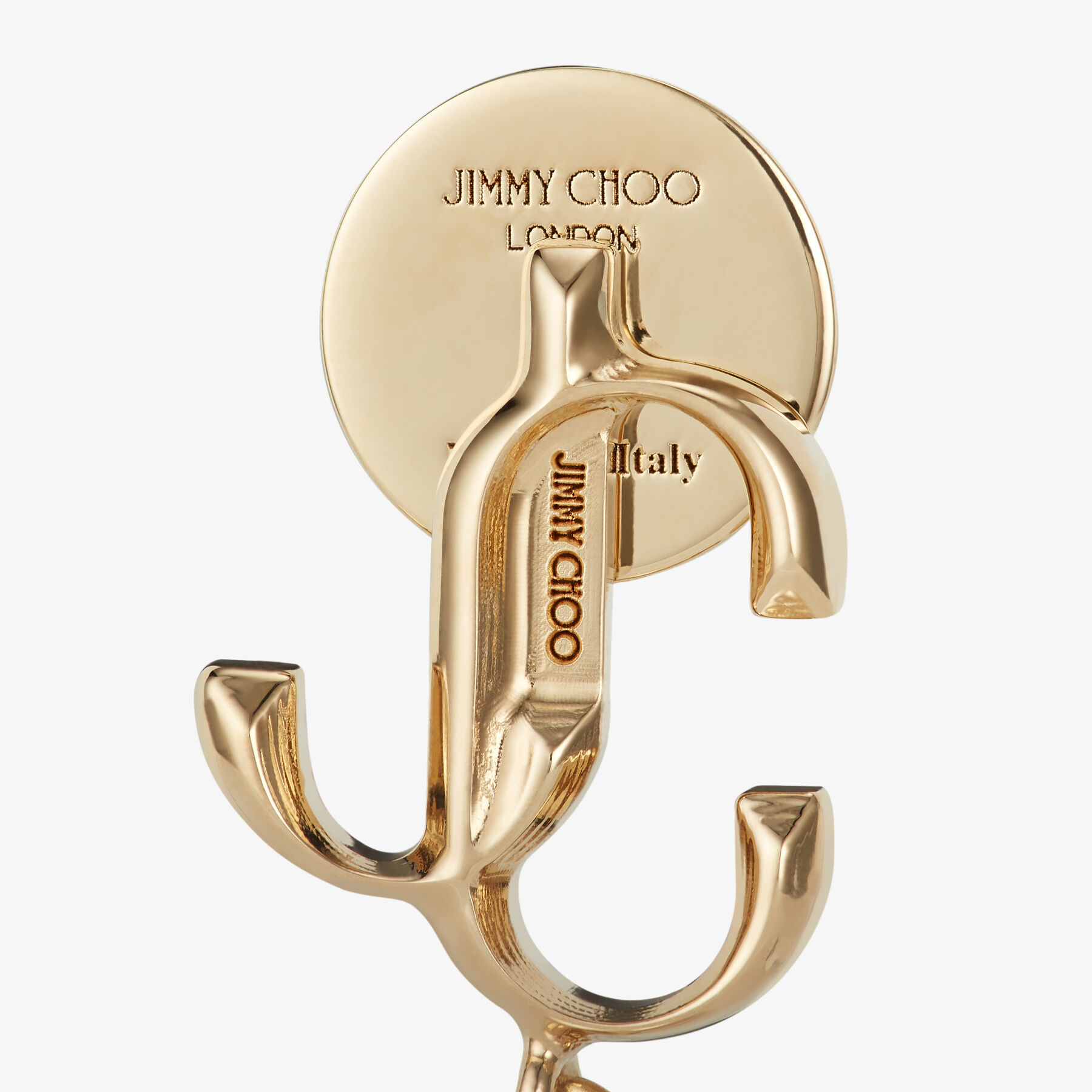 【Jimmy Choo】JC Mini Studs Gold-Finish Metal JC Mini Stud Earrings | JC Mini Studs
