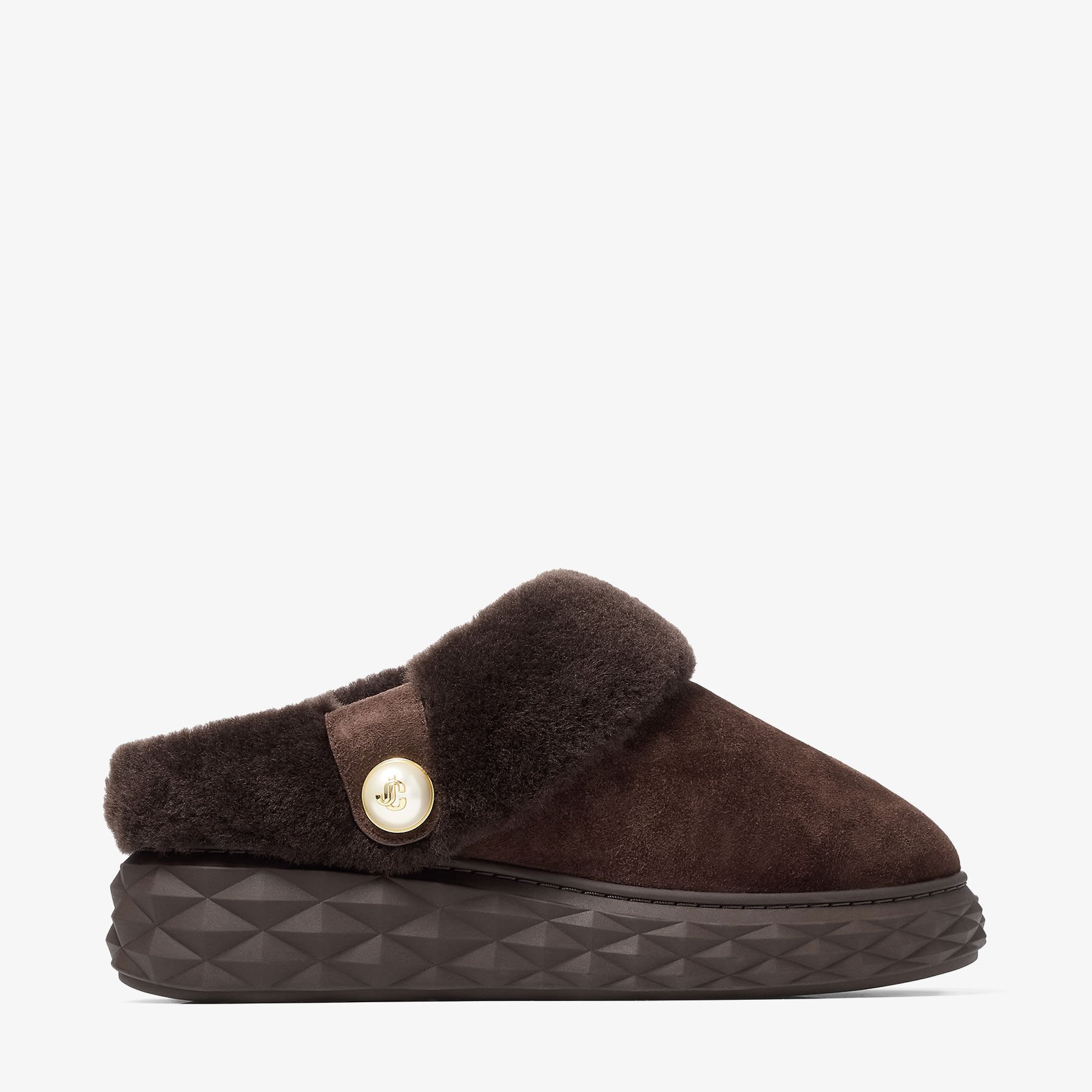 JIMMY CHOO ビジュー付きベージュファー モカシン JIMMY CHOO - Official Online Boutique | Shop Luxury Shoes