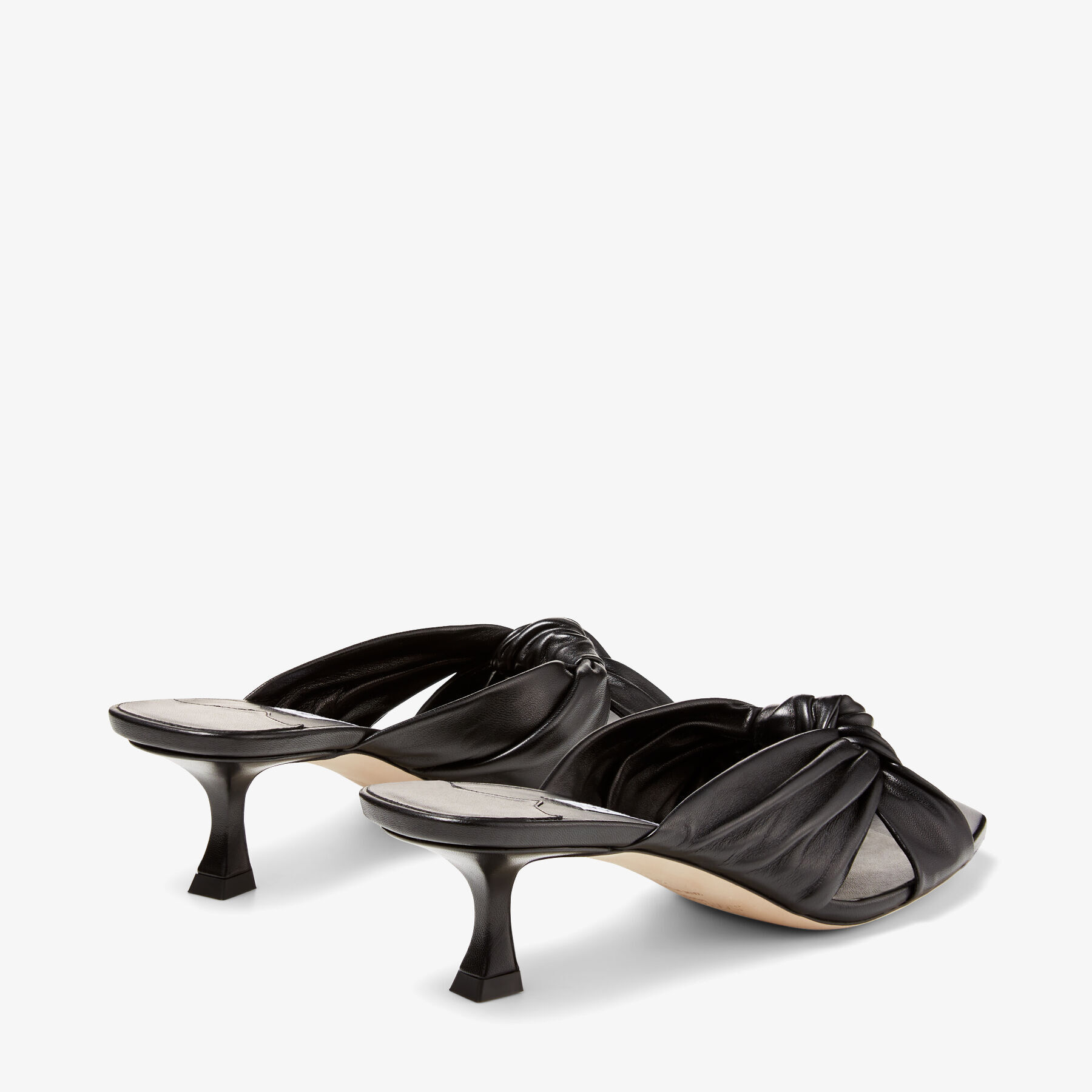 【関税&送料込】Jimmy Choo Sana Mule 50 Black Nappa Leather Mules | AVENUE 50 | High Summer 2021