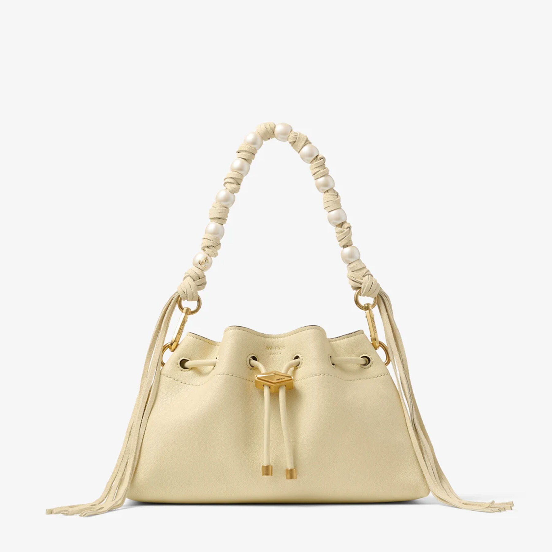 JIMMY CHOO Cinch S ウーブンサテン ショルダーバッグ Cinch S | Black Woven Satin Shoulder Bag | JIMMY CHOO