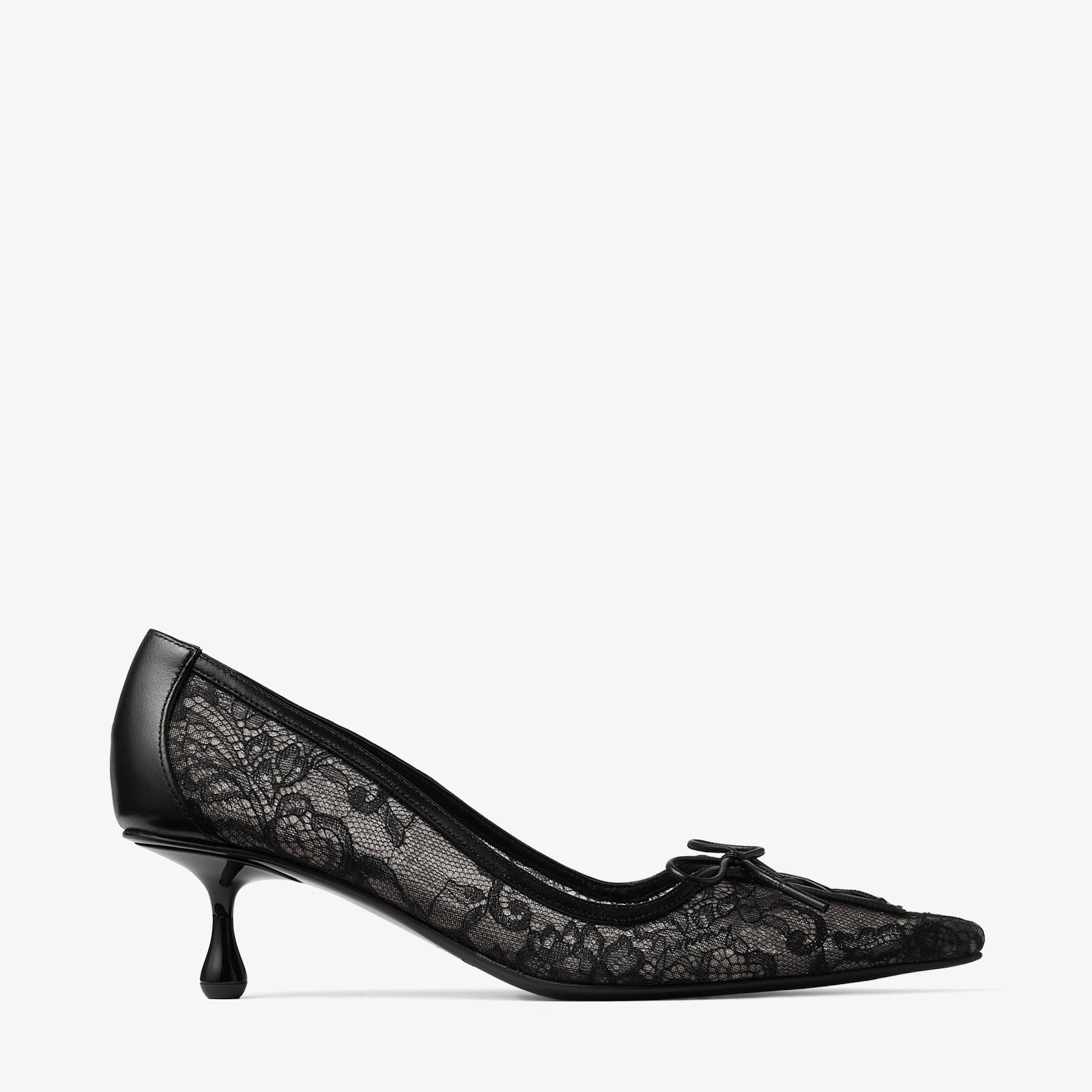 Scarlett 50 | Black Jimmy Choo Lace Pumps | JIMMY CHOO