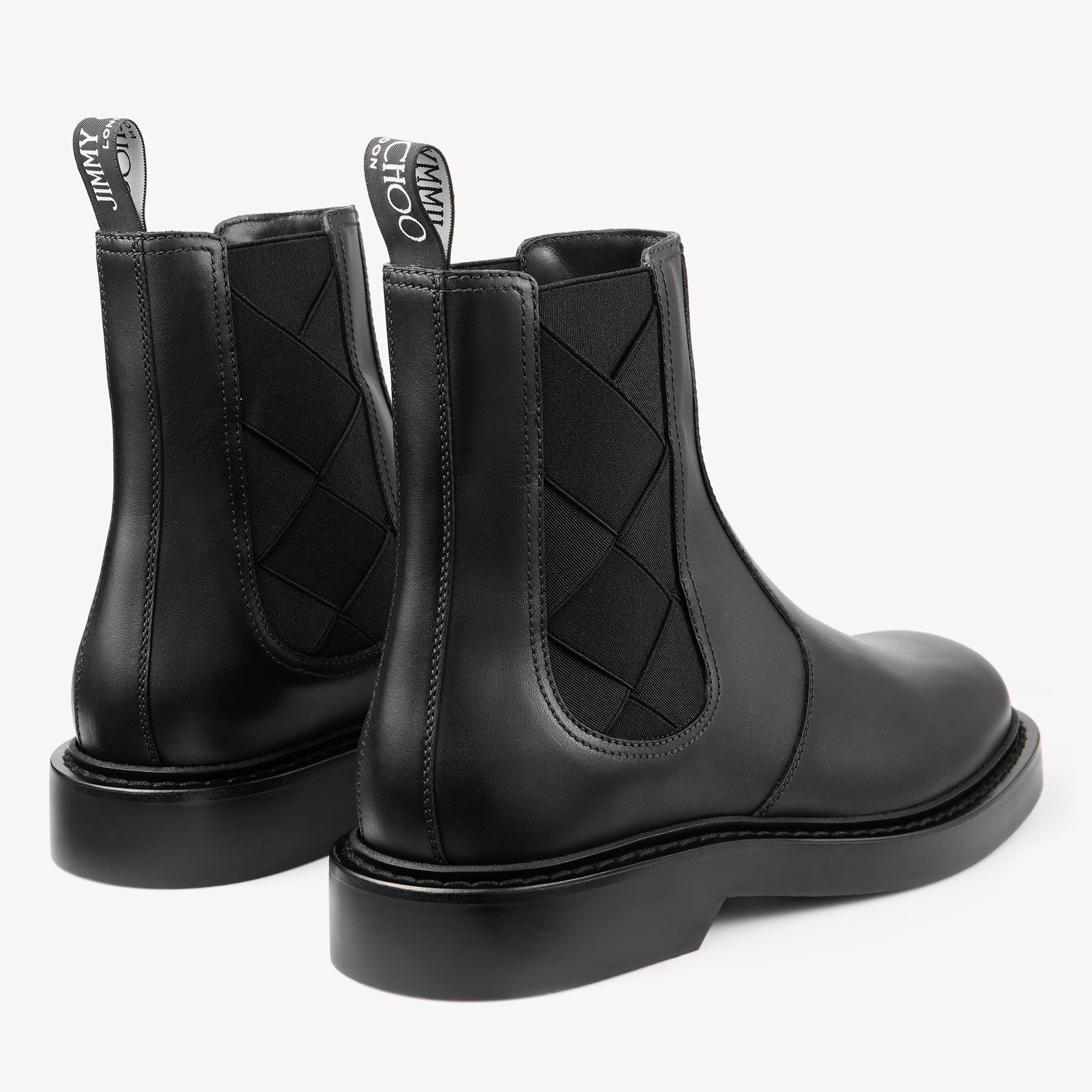 Reggie Chelsea Boot | Black Box Calf Leather Ankle Boots