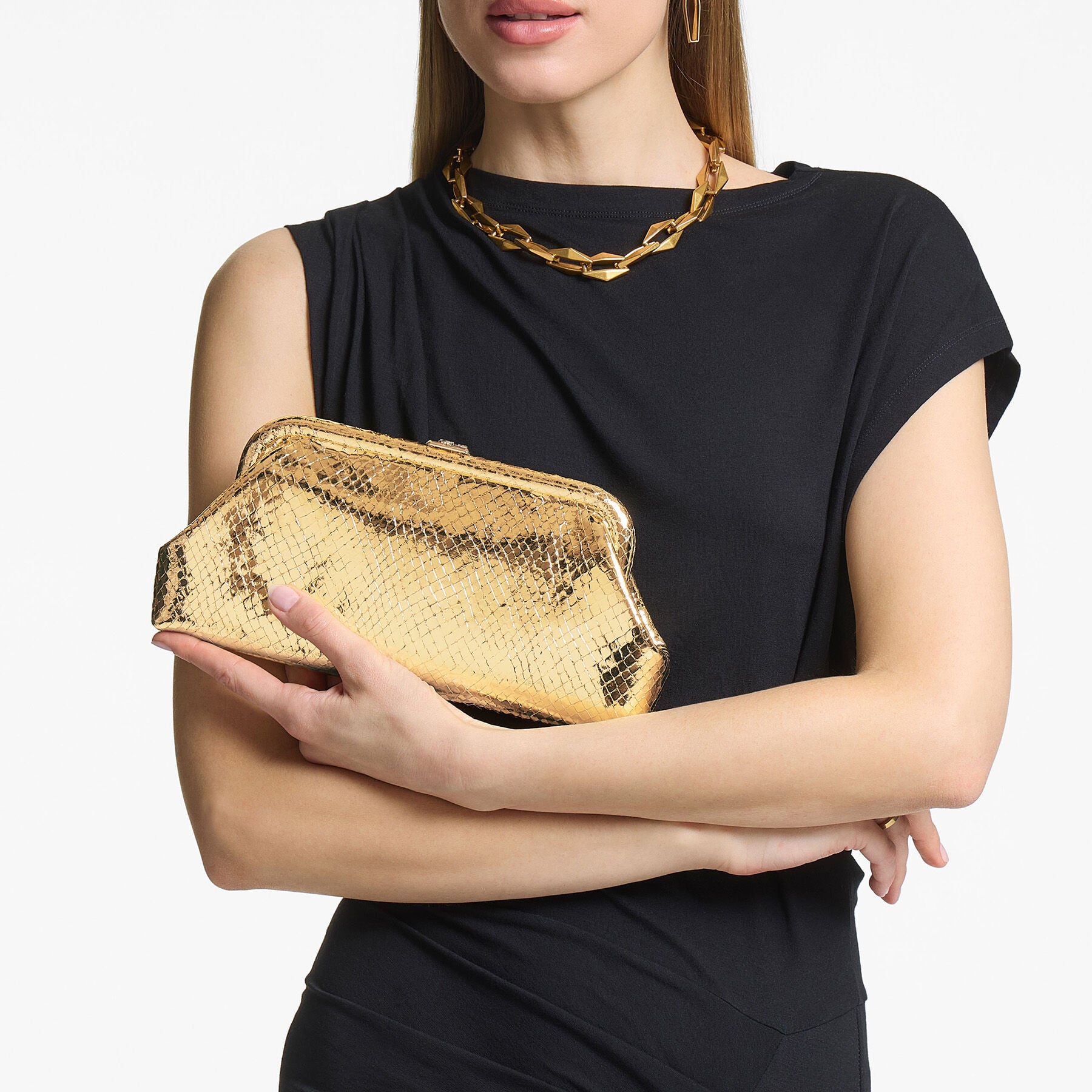 Women's Gold Evening and Clutch Bags | Jimmy Choo US