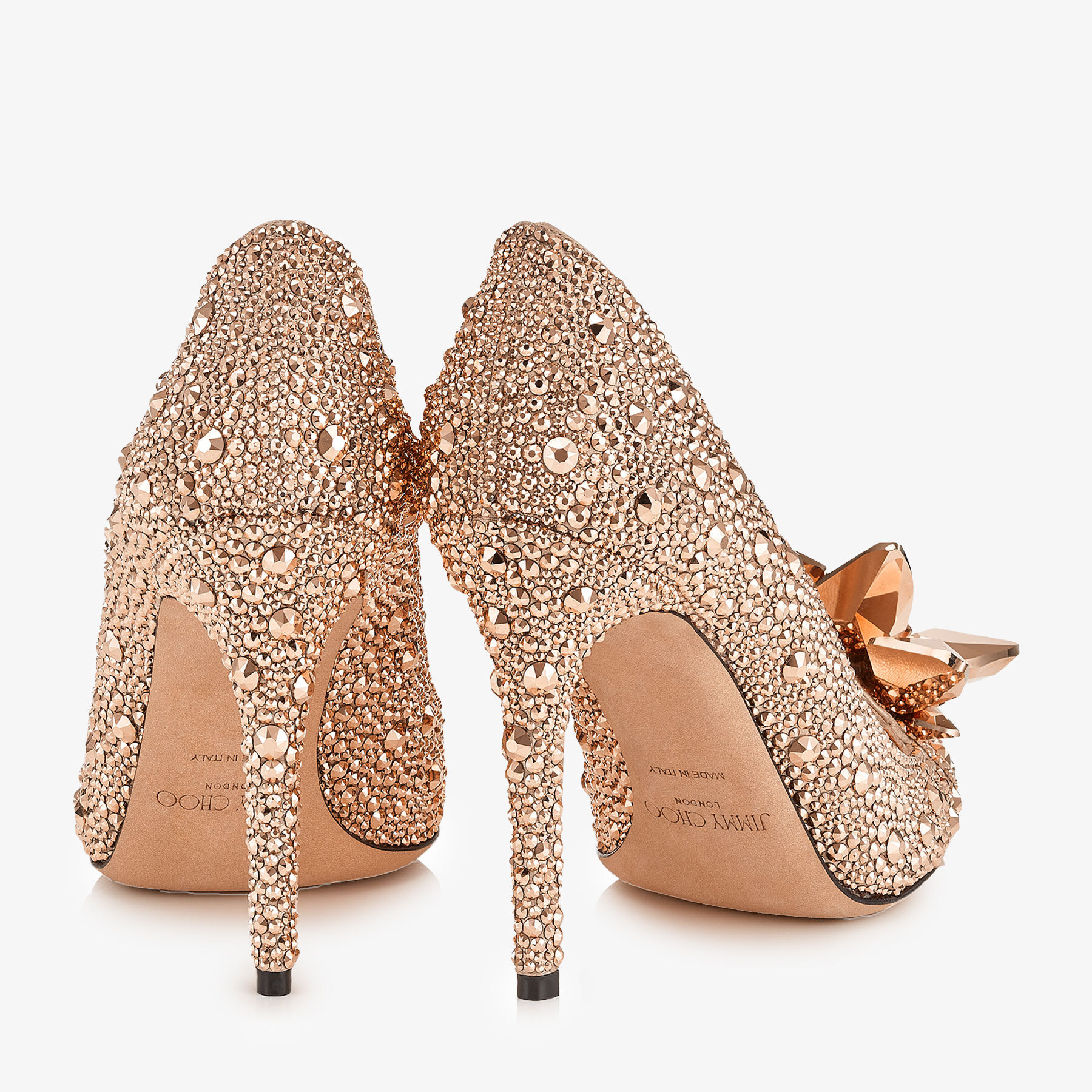 Jimmy choo rose gold sneakers best sale