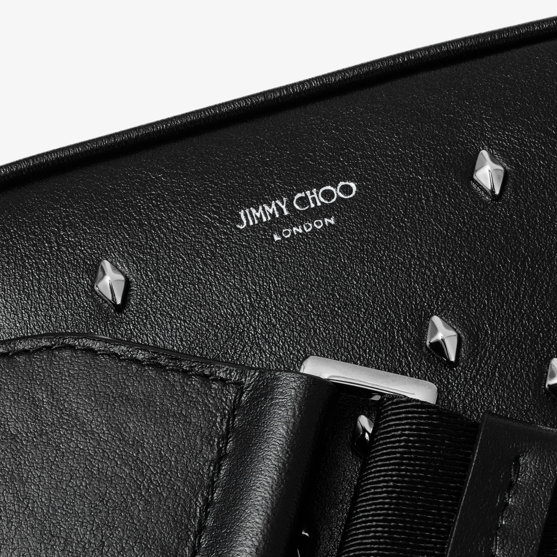 KIMI CAMERA | Black Leather Camera Bag with Studs | Summer