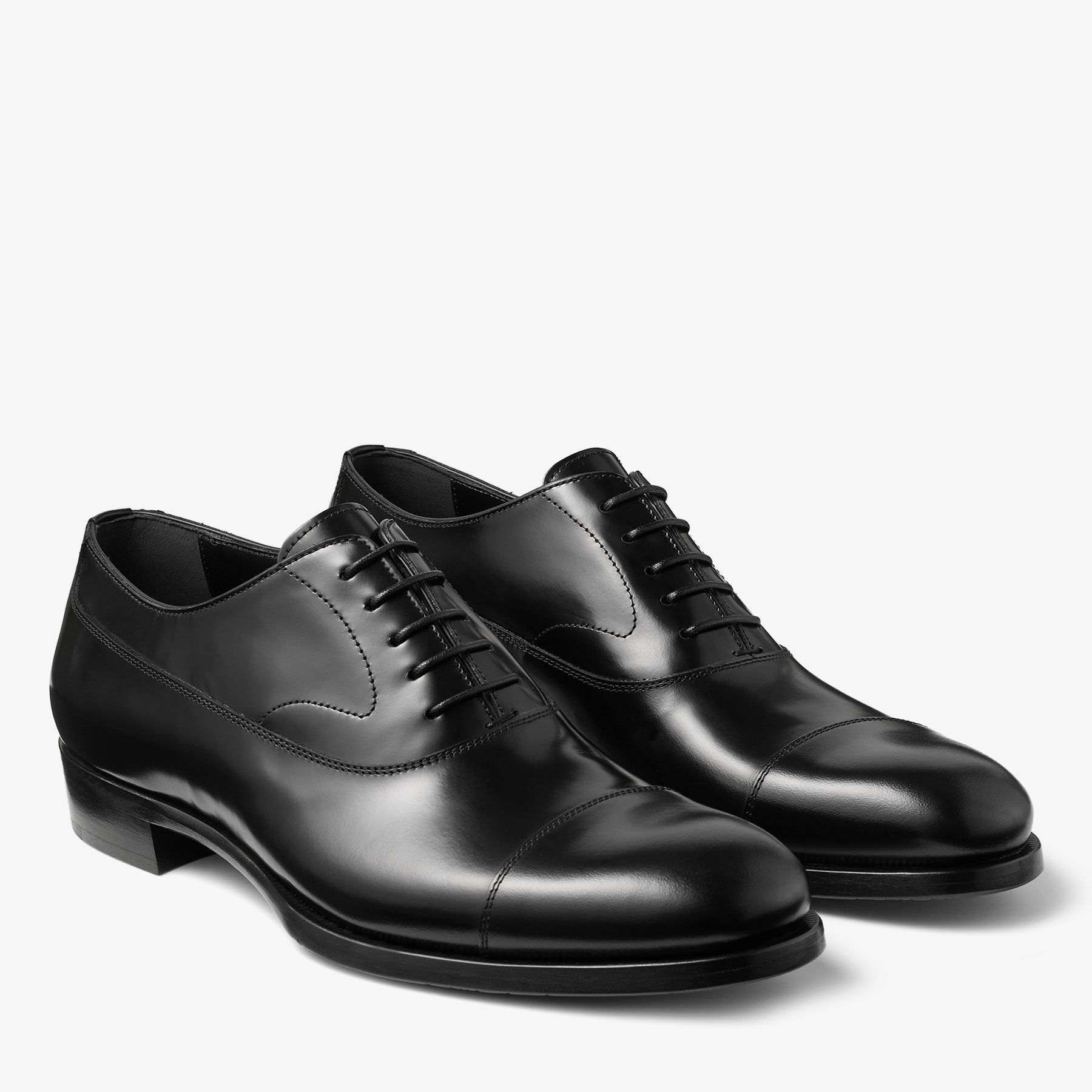 Vine Lace Up | Black Smooth Calf Leather Lace Up Shoes | JIMMY CHOO