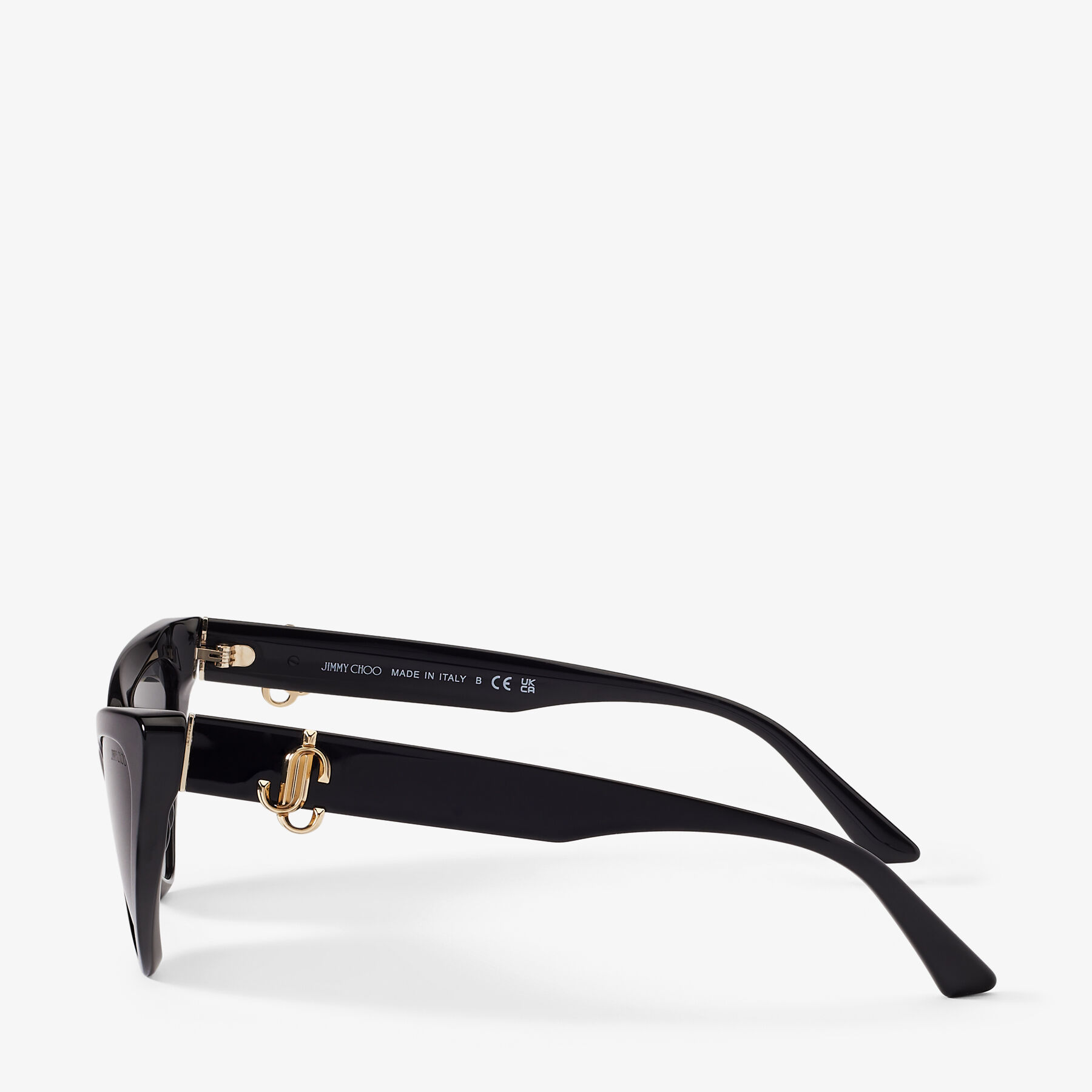 Sol | Black Cat Eye Sunglasses | JIMMY CHOO