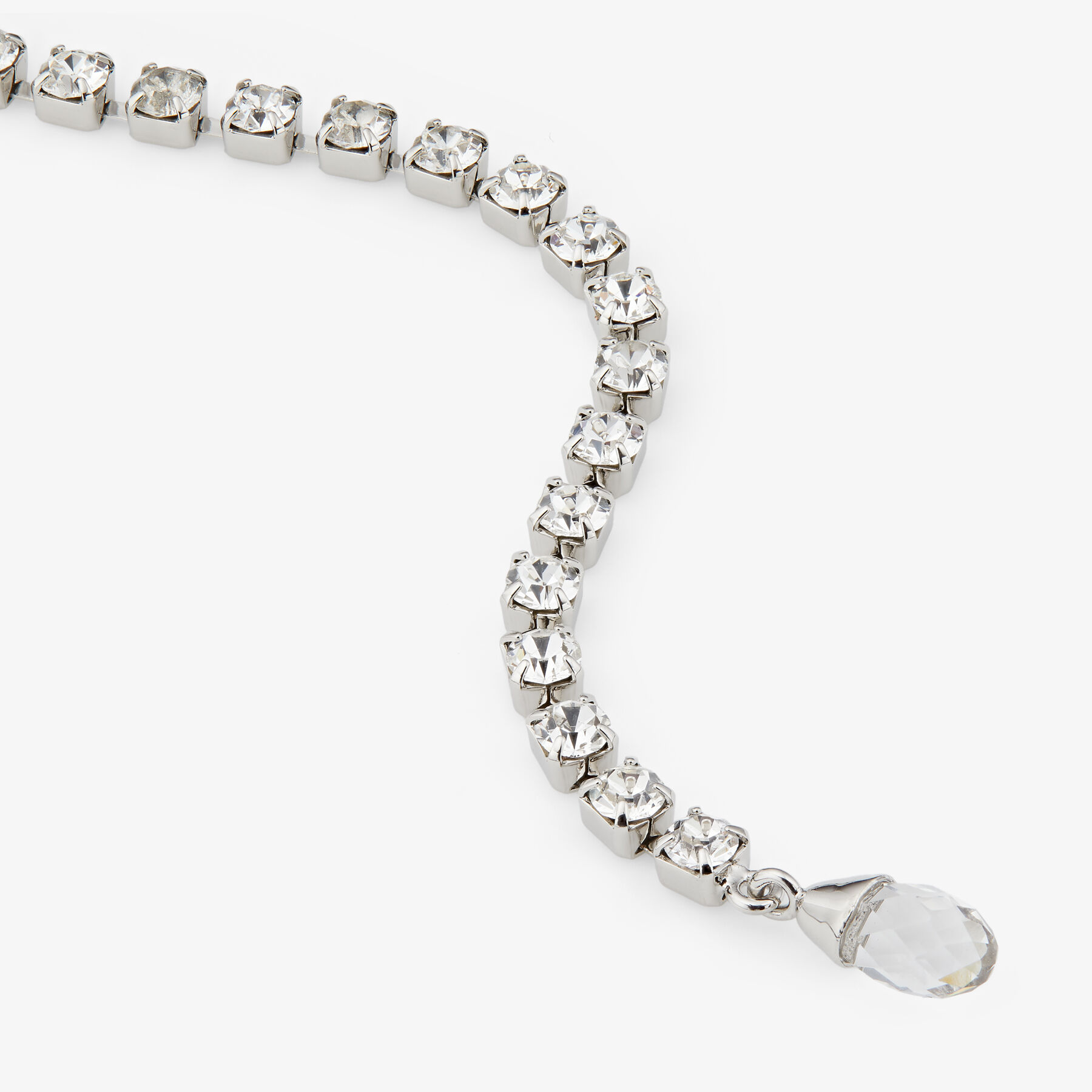 JIMMY CHOO 国内買付 Diamond チェーン Necklace Silver仕上げ Jimmy Choo Diamond chain necklace for Women - Silver in UAE