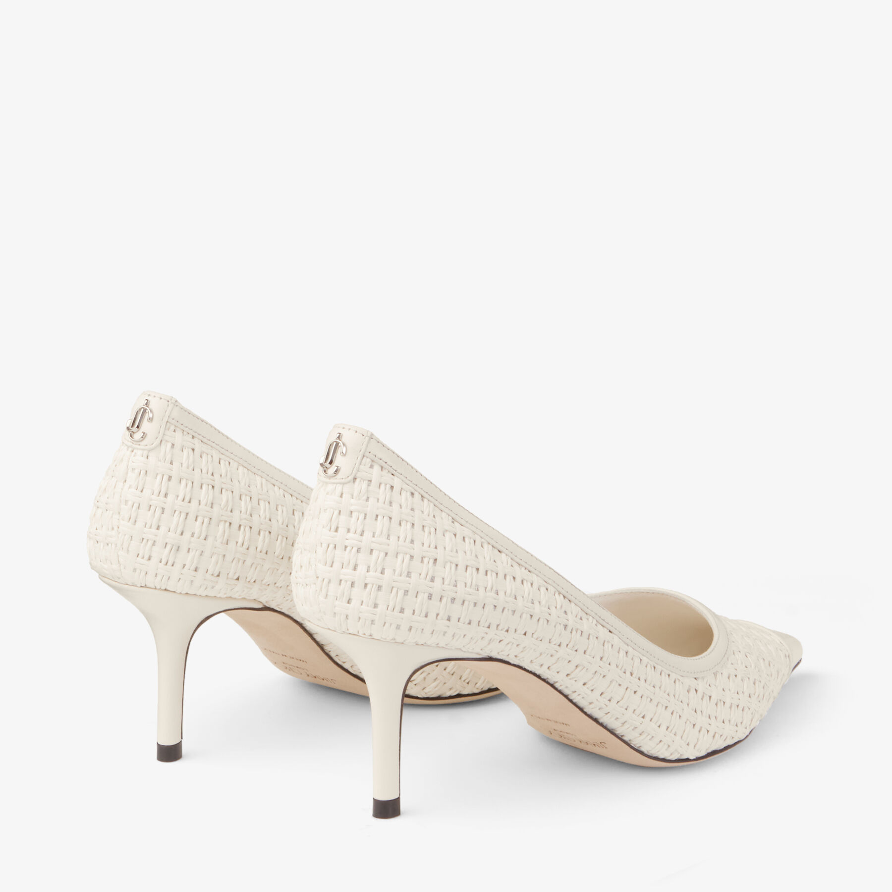 レチェ47 Love 65 | Latte Raffia and Leather Pumps | JIMMY CHOO