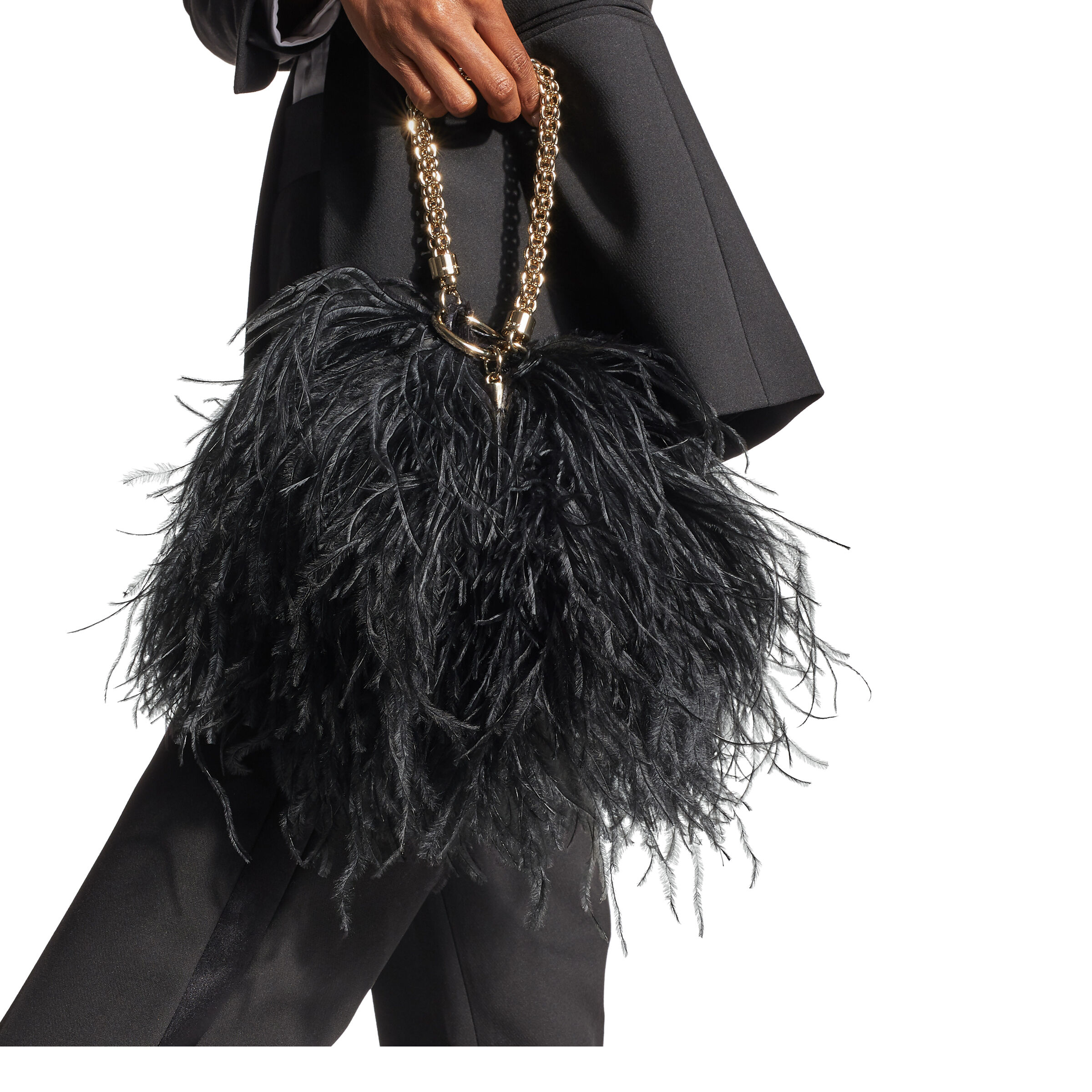 Black Feather Clutch 2024 www.alhudapk