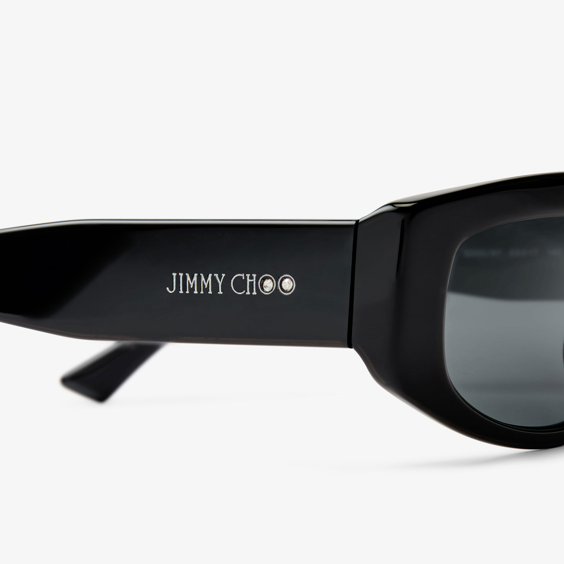 Uma | Black Geometric Sunglasses | JIMMY CHOO