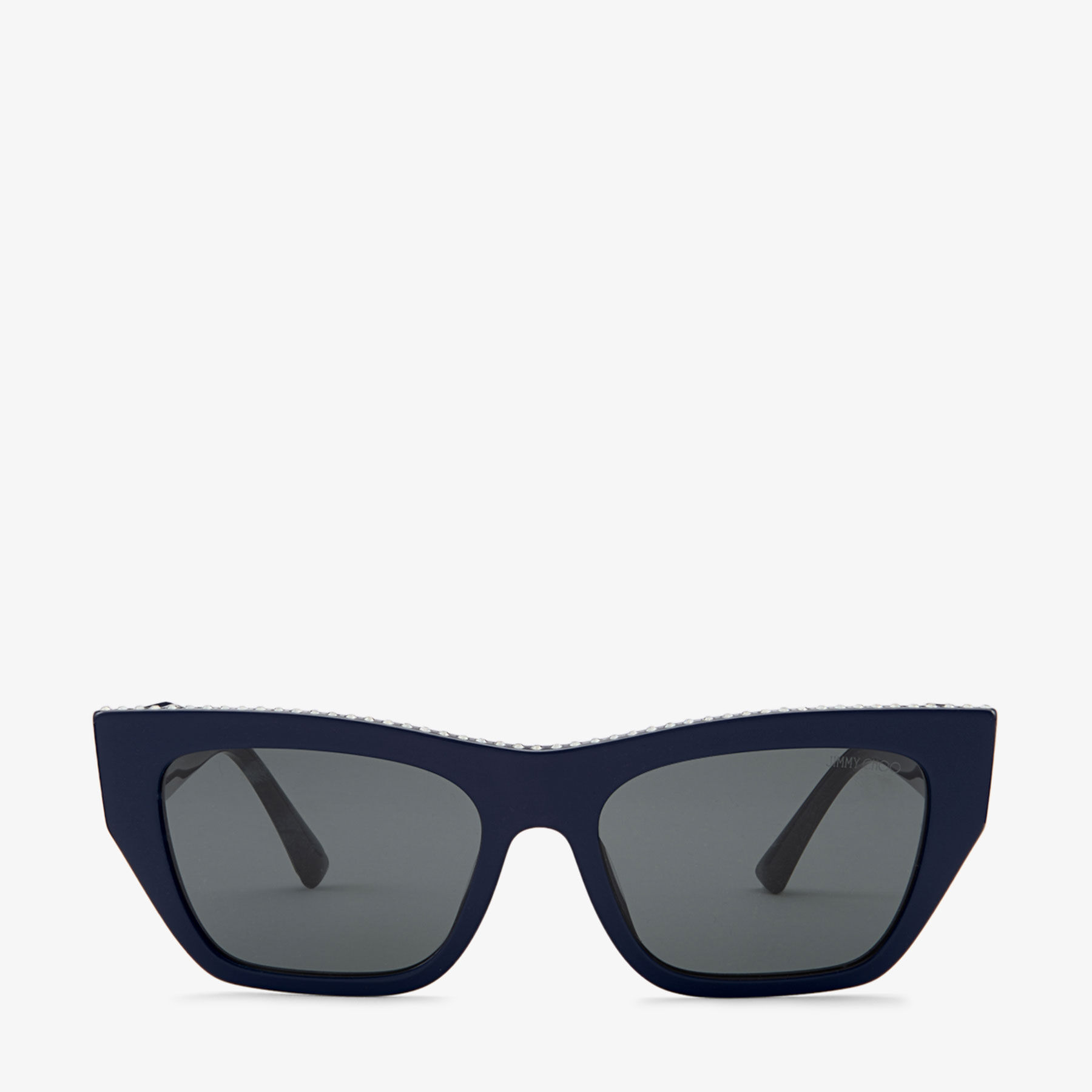 JIMMY CHOO ブラック キャットアイ サングラス Sol | Black Cat Eye Sunglasses | JIMMY CHOO