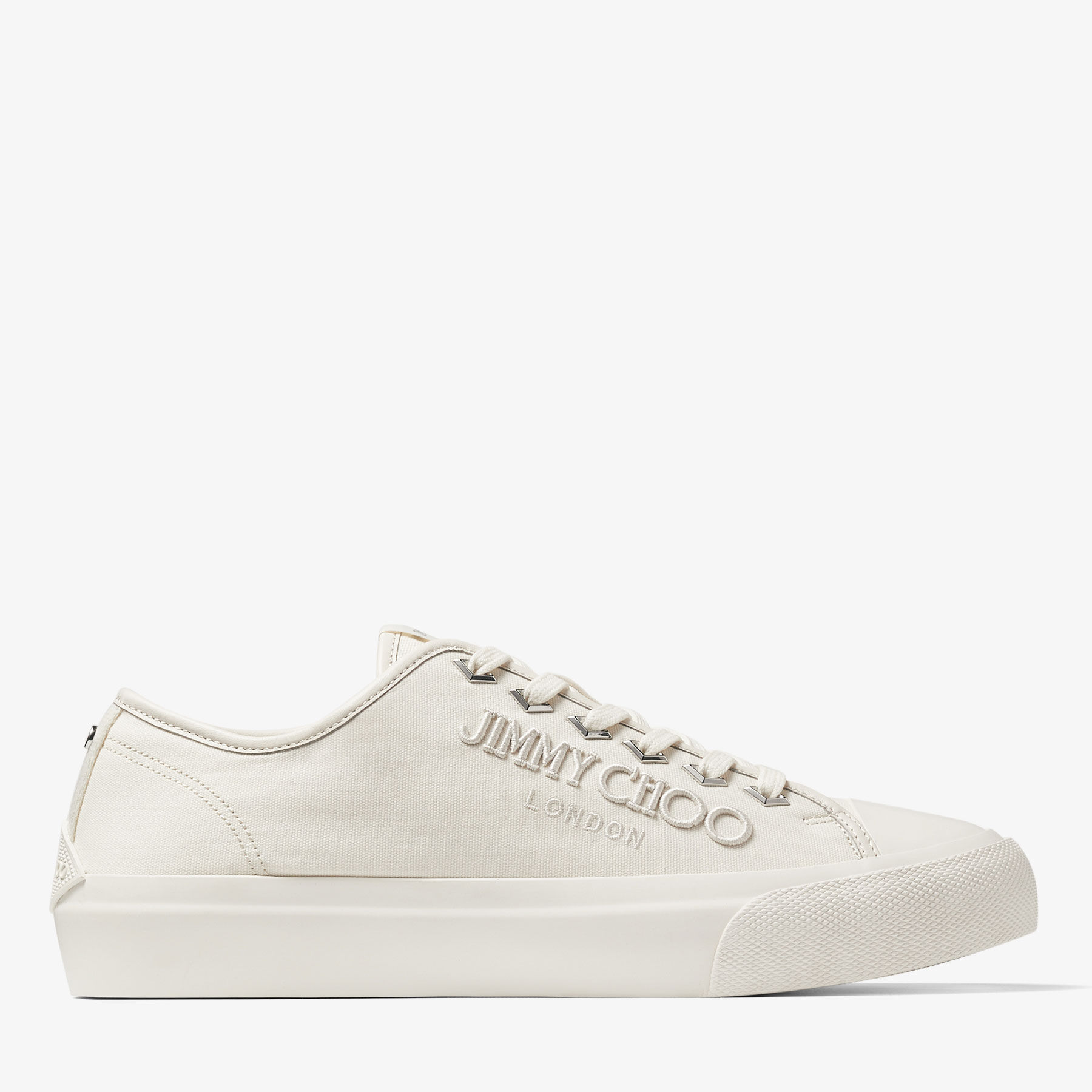 スニーカー JIMMY CHOO Palma maxi low-top canvas sneakers with plateau Jimmy Choo Palma Maxi Low-top Canvas Sneakers With Plateau
