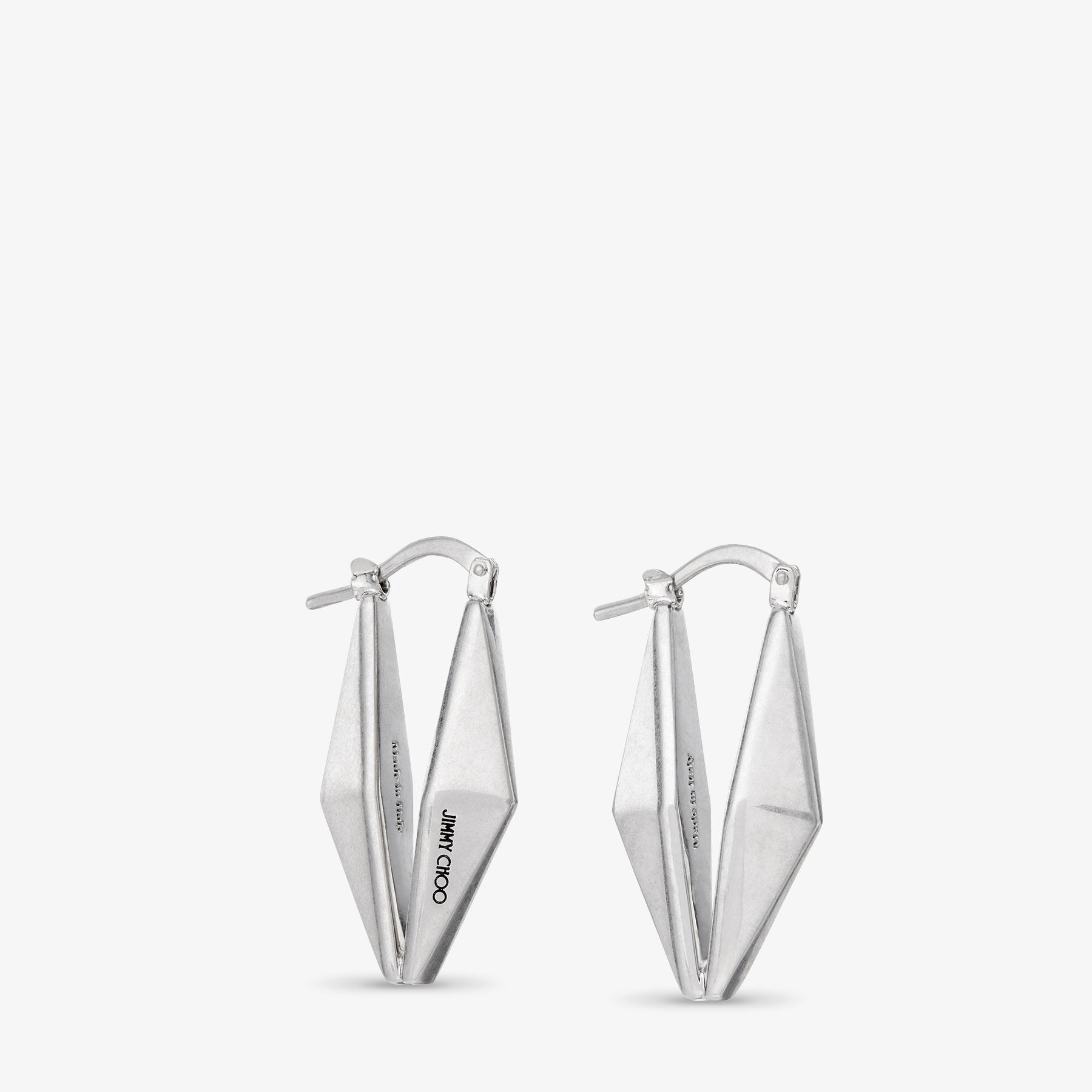 【AMBUSH】NAMEPLATE EARRINGS 2色展開 Silver Gold 要在庫確認 Silver Earrings with logo Ambush - SchaferandweinerShops TW