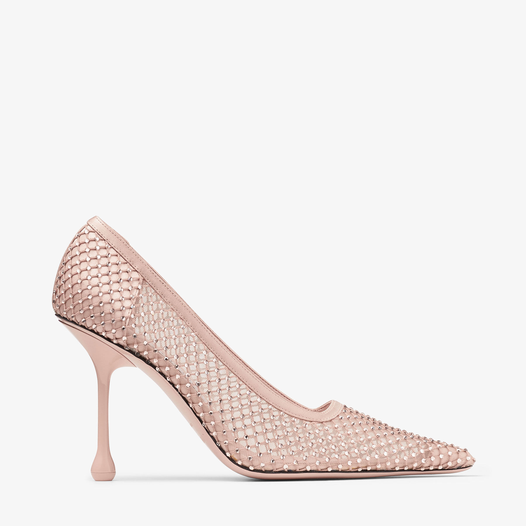 Ixia 95|Macaron/Crystal Crystal Mesh Pumps| JIMMY CHOO