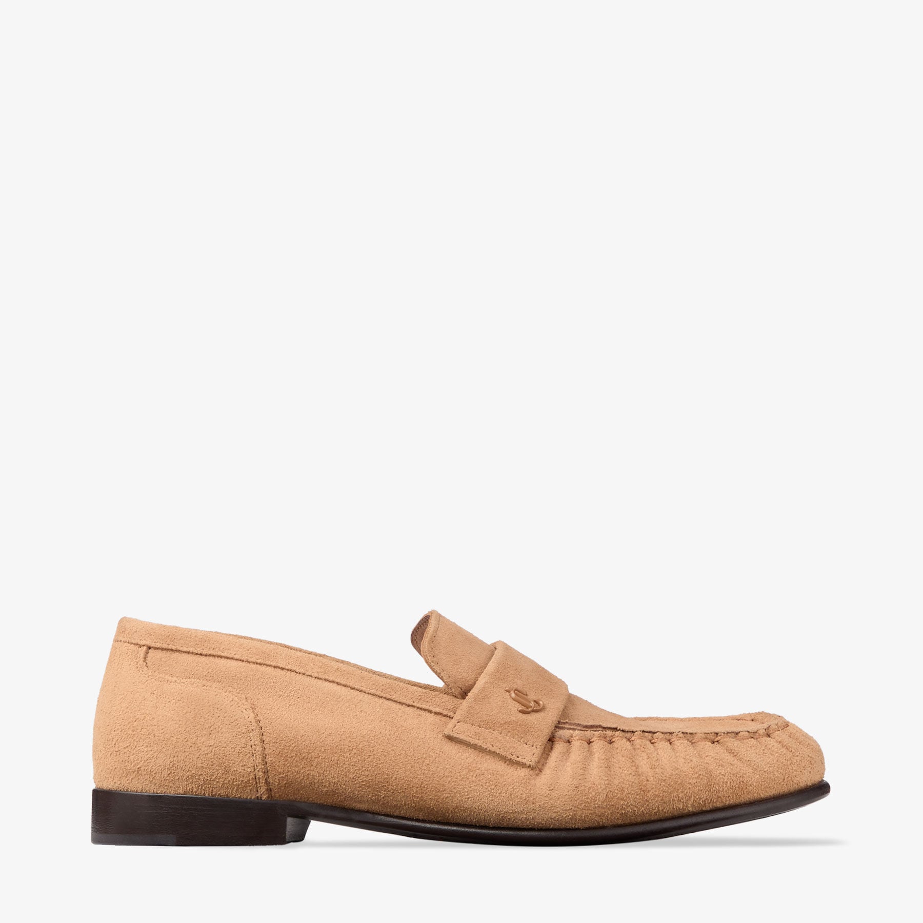 Ellis Loafer F | Toffee Suede Loafers | JIMMY CHOO US