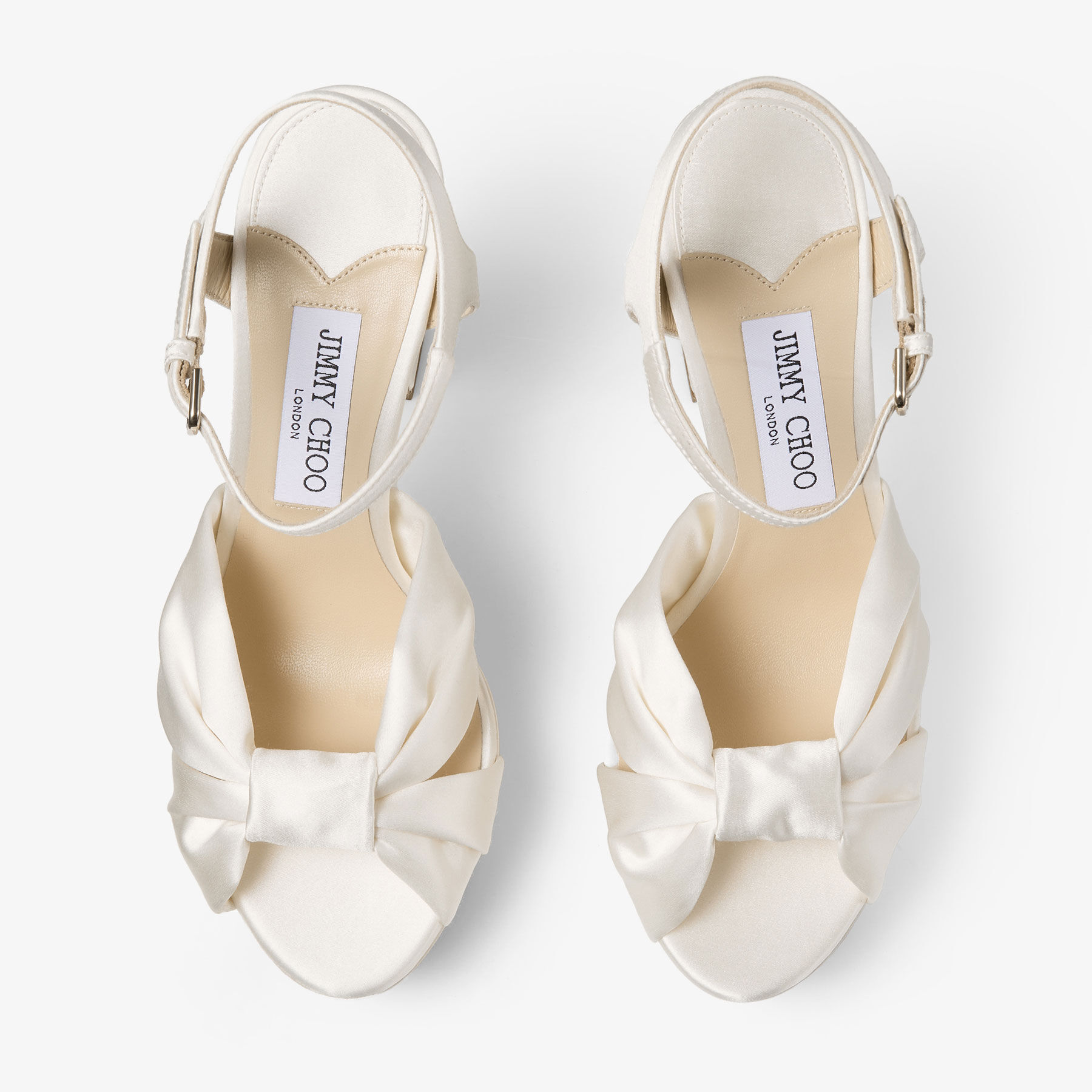 ジミーチュウ HELOISE 120 サンダル jimmy choo sandals HELOISE 120 | Latte Nappa Leather Platform Sandals | Summer