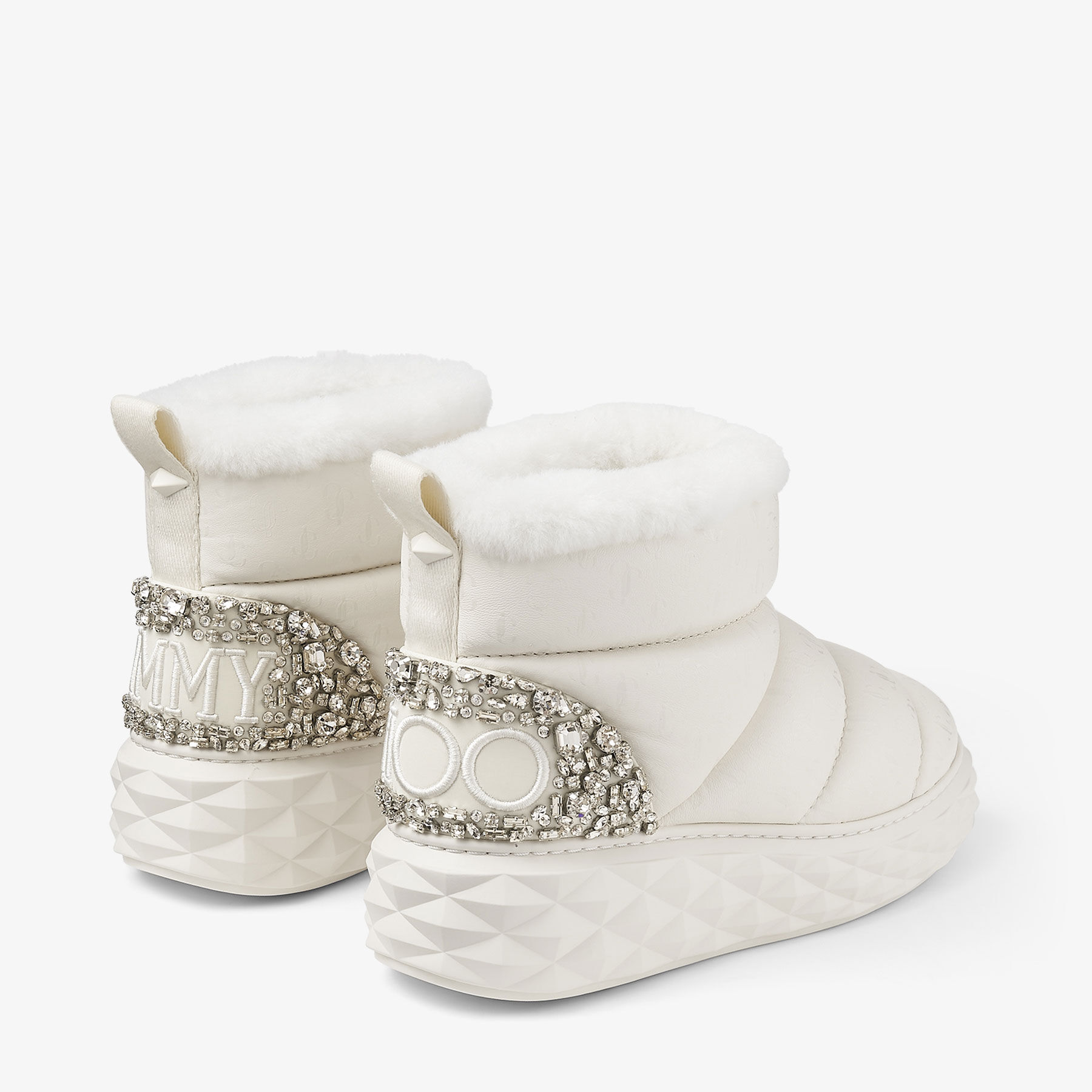 公式通販 - 人気アイテム多数 Xan | Latte Nappa Leather Crystal Boots | JIMMY CHOO 靴