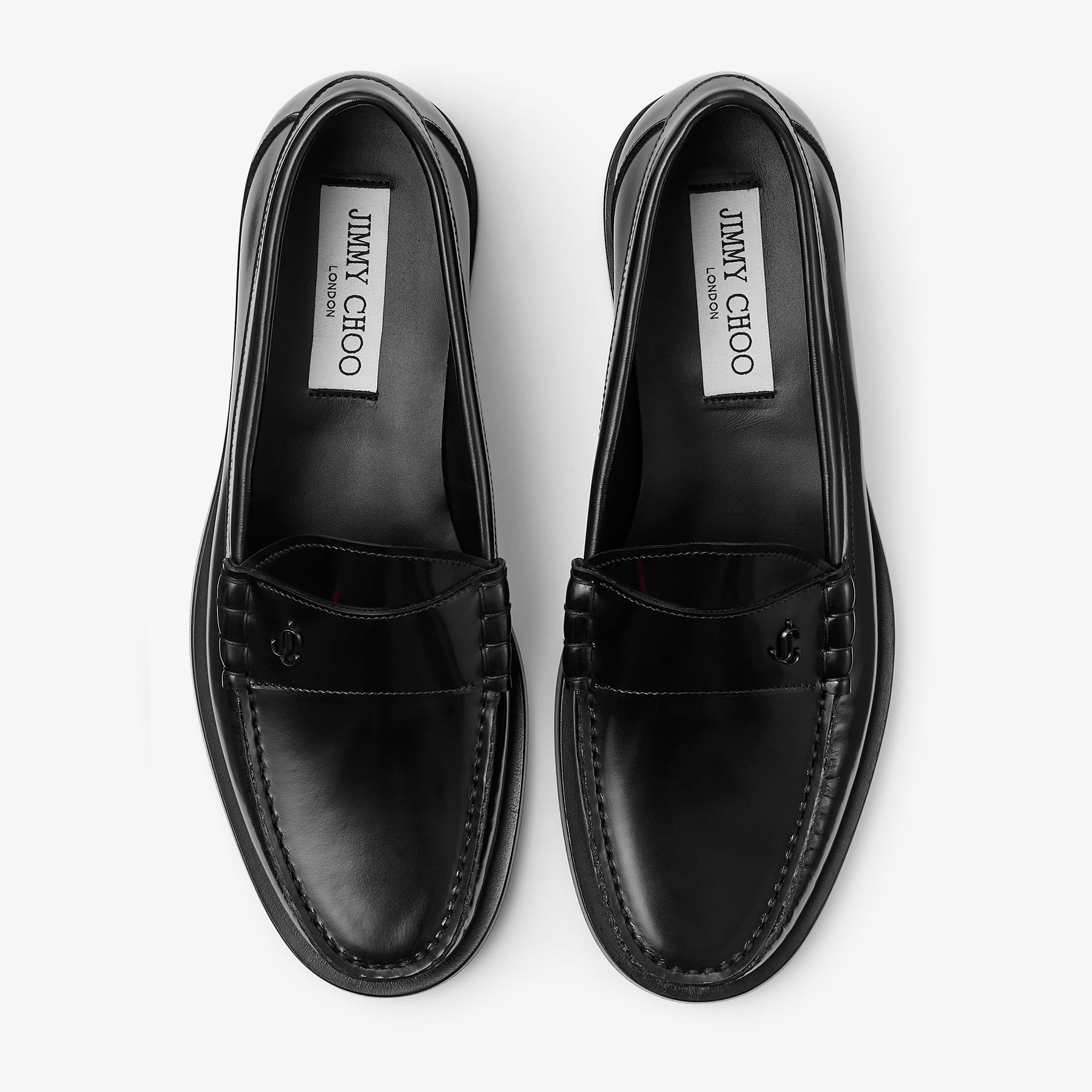 Ethan Loafer |Black Box Calf Leather Loafer | JIMMY CHOO