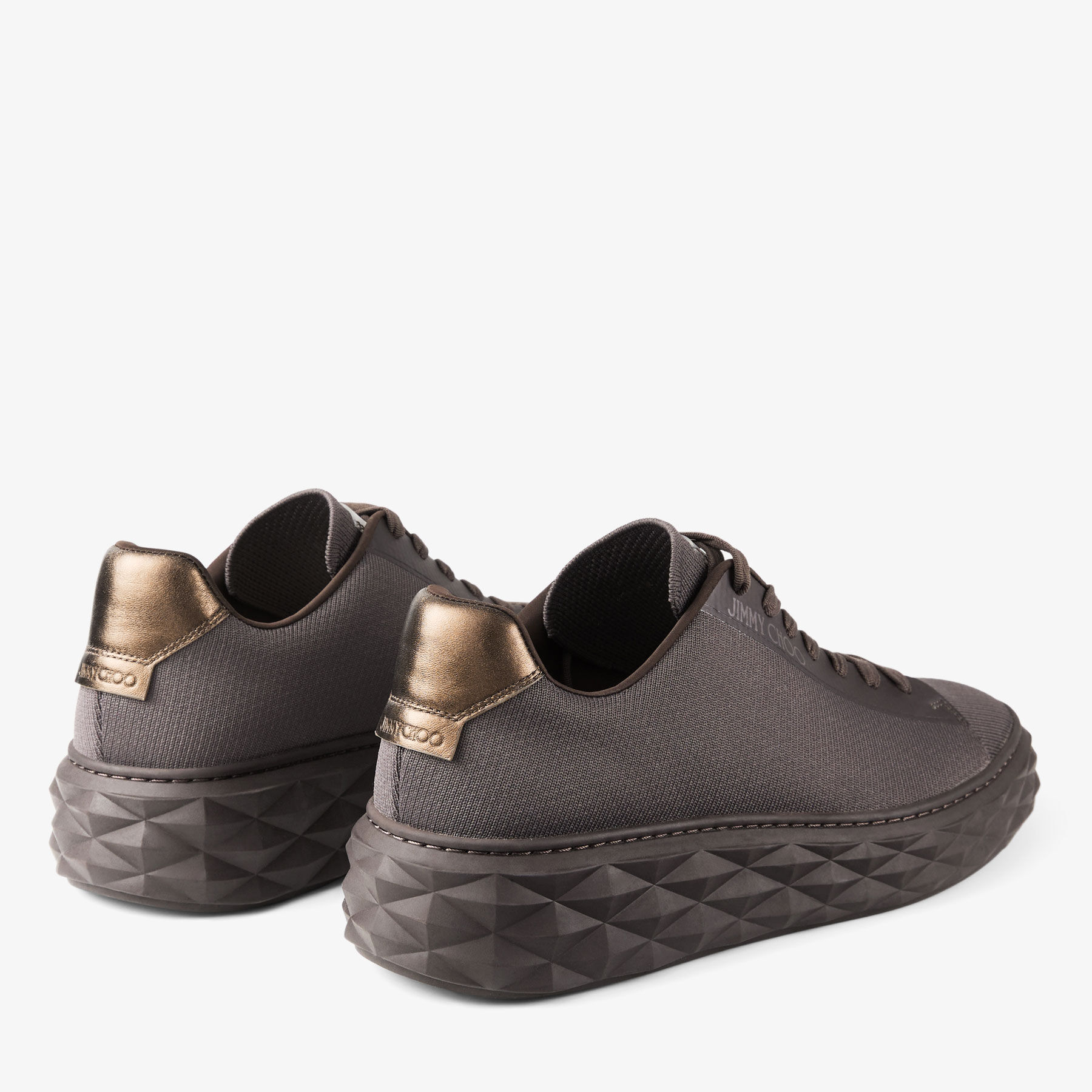70%オフセールJIMMY CHOO DIAMOND LIGHT MAXI F SNEAKERS Diamond Light Maxi/F | Crystal Suede Trainer | JIMMY CHOO