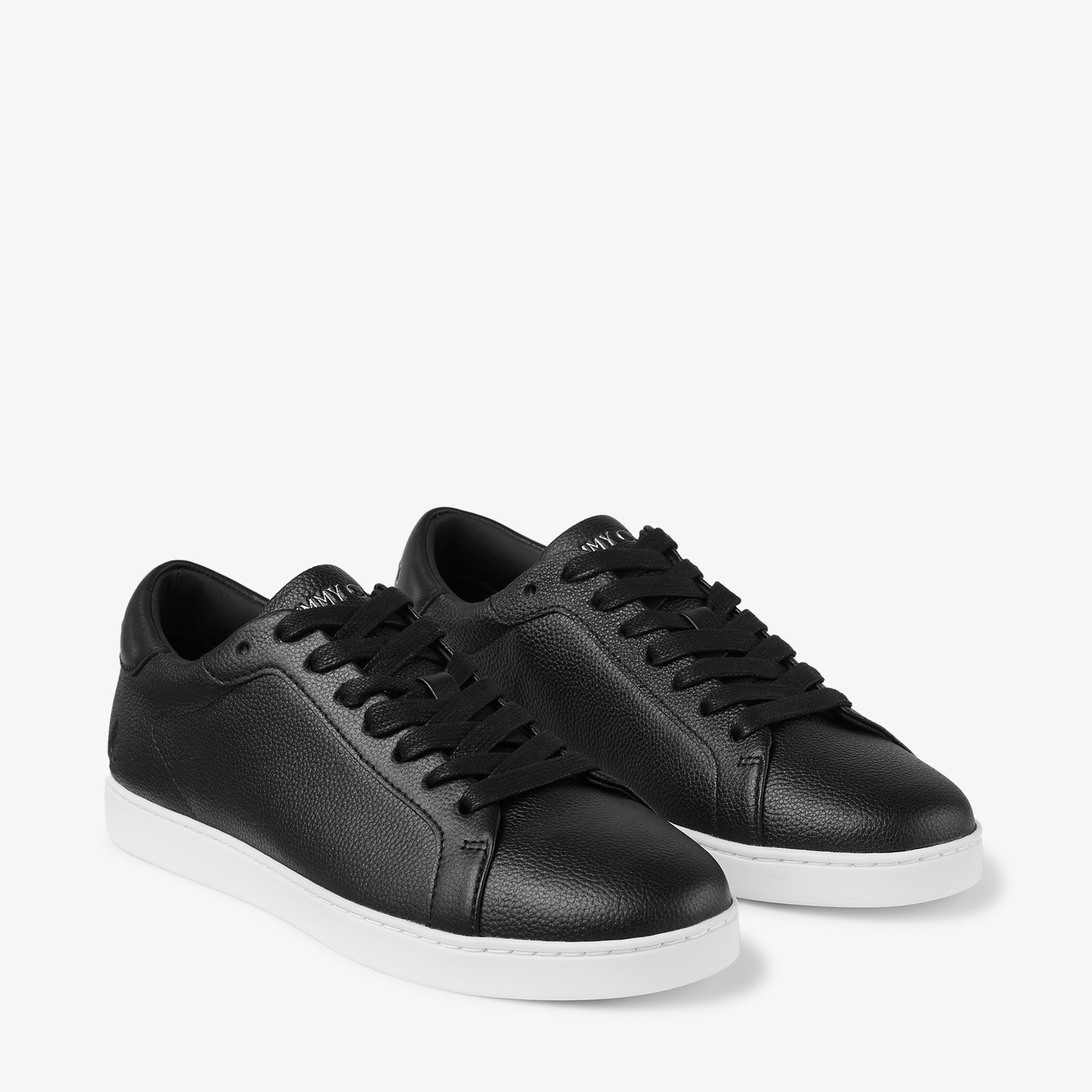 【Jimmy Choo】KAI/F NAPPA LEATHER ロゴスニーカー Black Nappa and Calf Leather Low-Top Trainers | KAI | Jimmy Choo