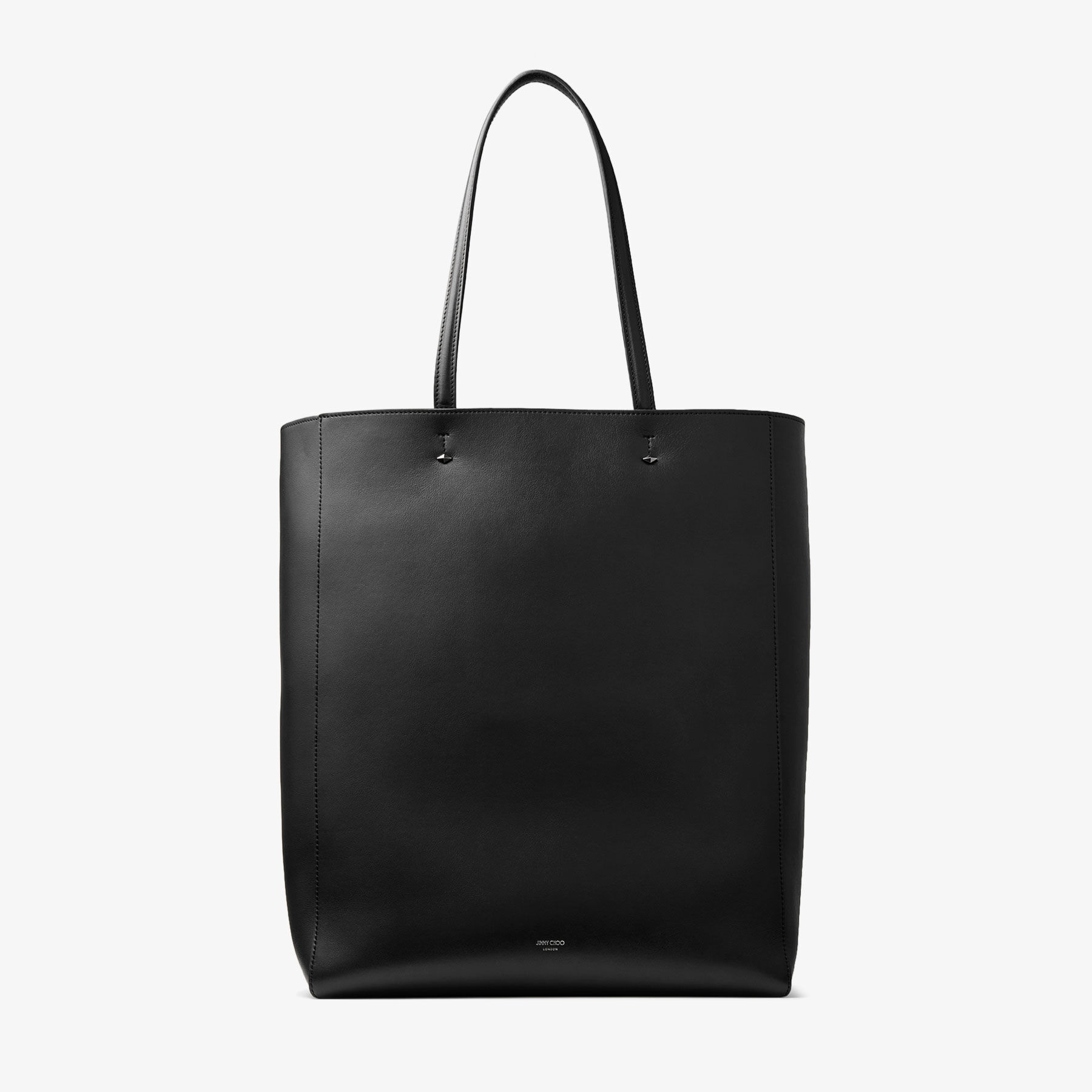 Lenny N/S L-M|Black/Gunmetal Leather Tote Bag| JIMMY CHOO CA