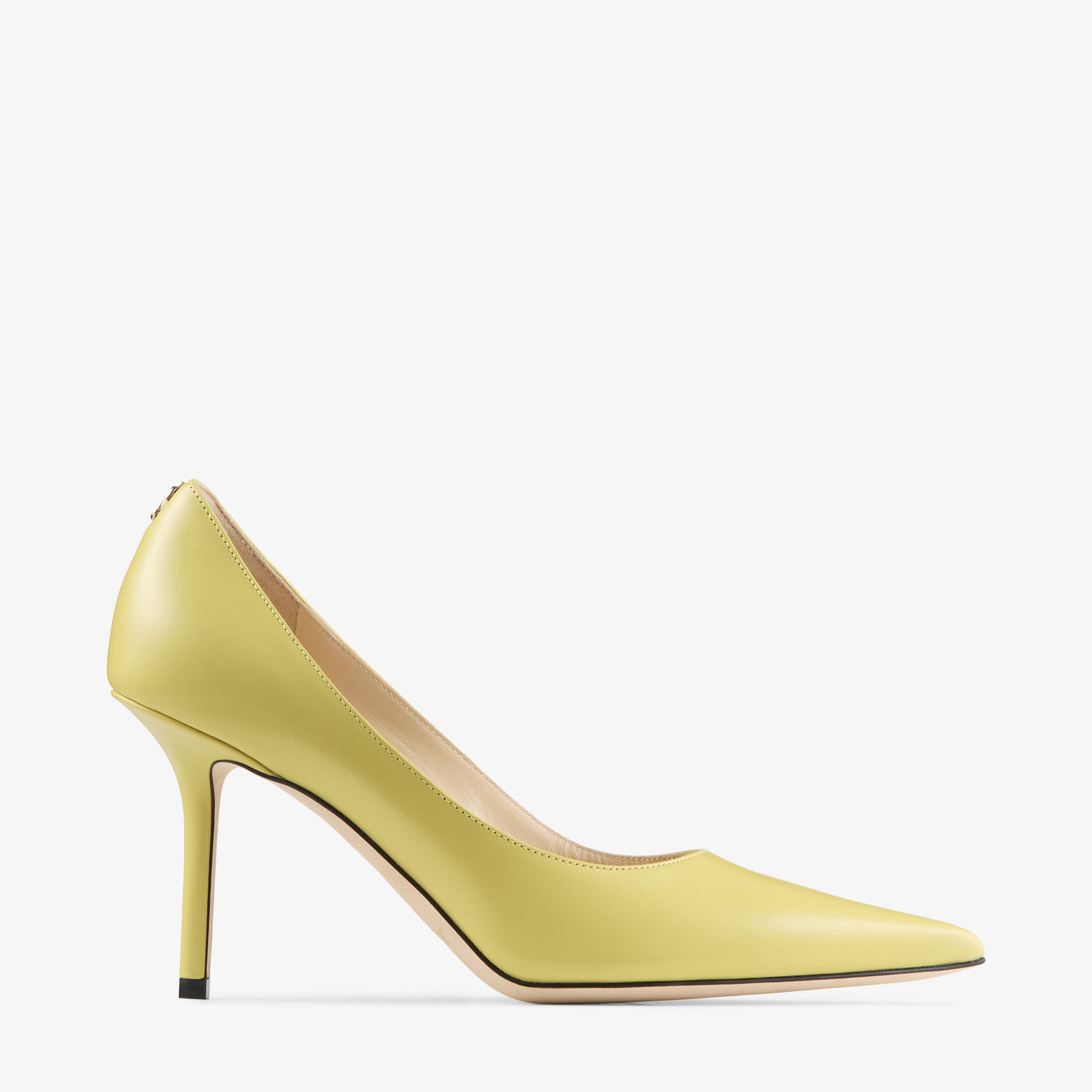 Love 85 | Sunbleached Yellow Leather Pumps | JIMMY CHOO US