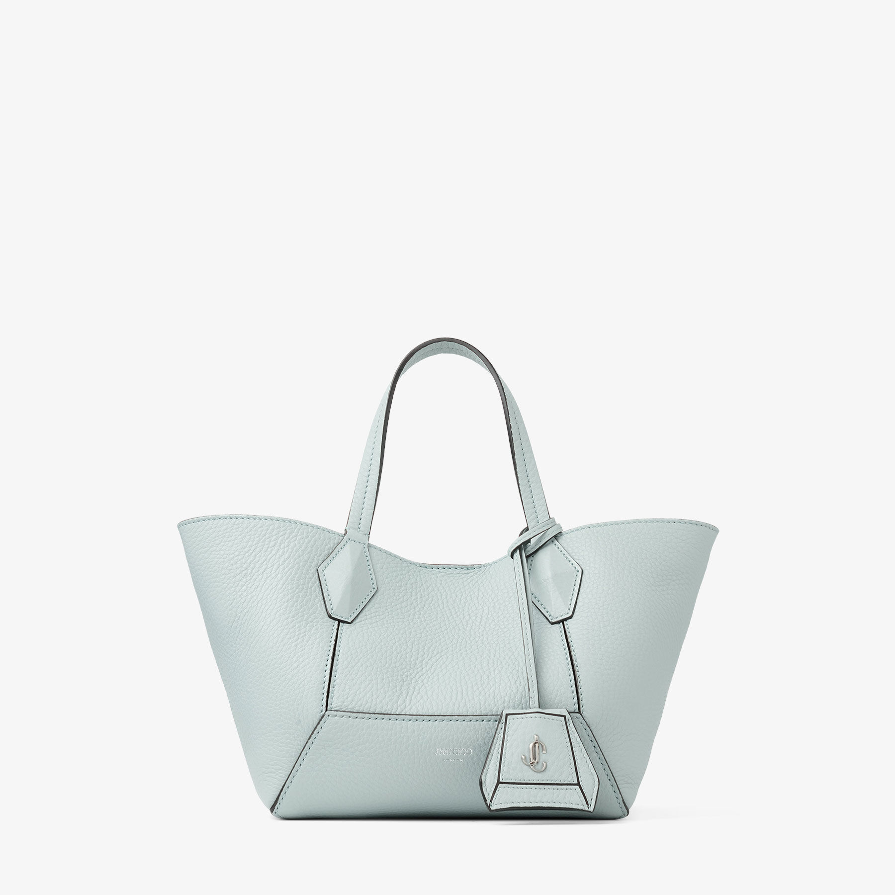 Diamond Tote S | Light Verde Calf Leather Tote Bag | JIMMY CHOO