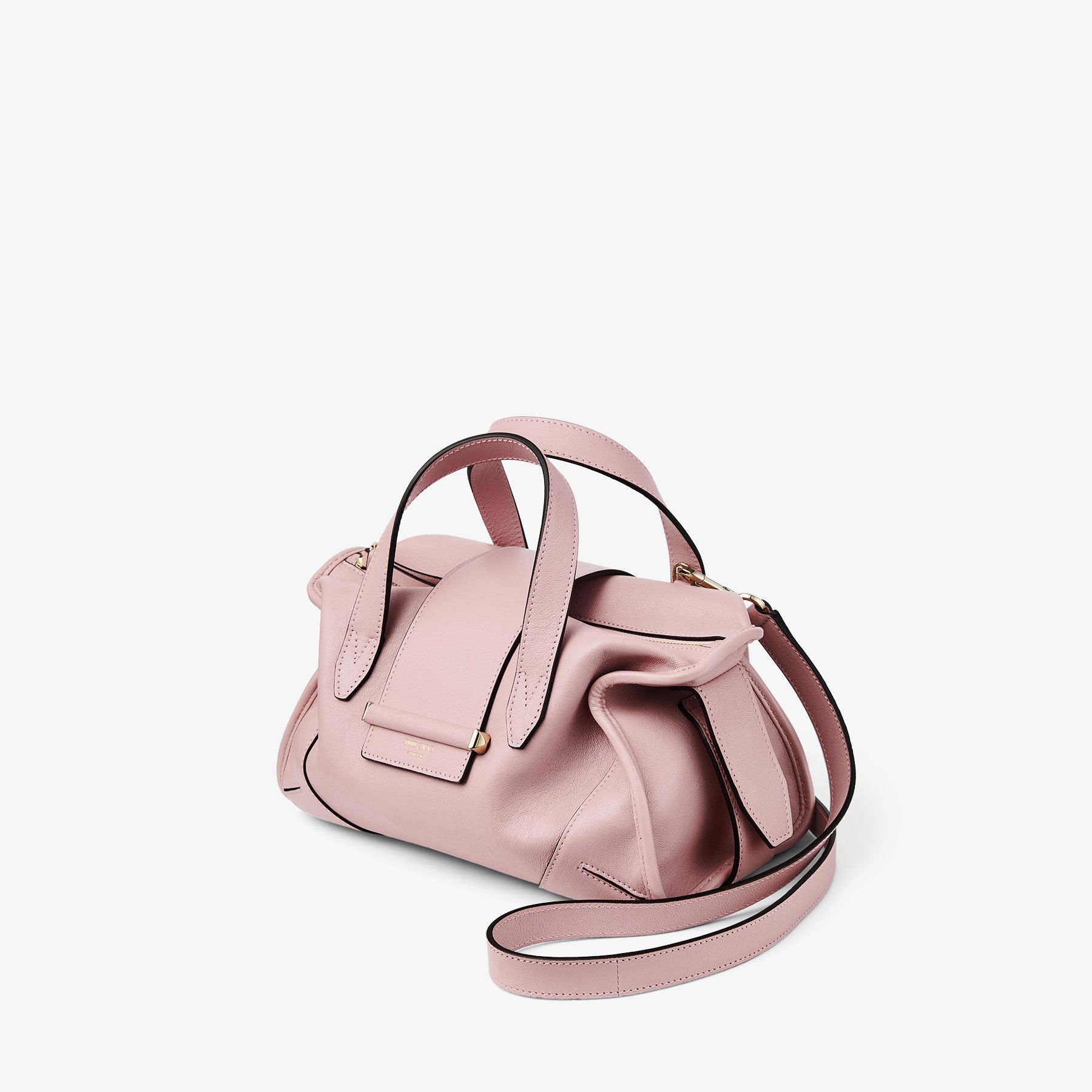 Bar Holdall Small | Rose Biker Leather Holdall Bag | JIMMY CHOO