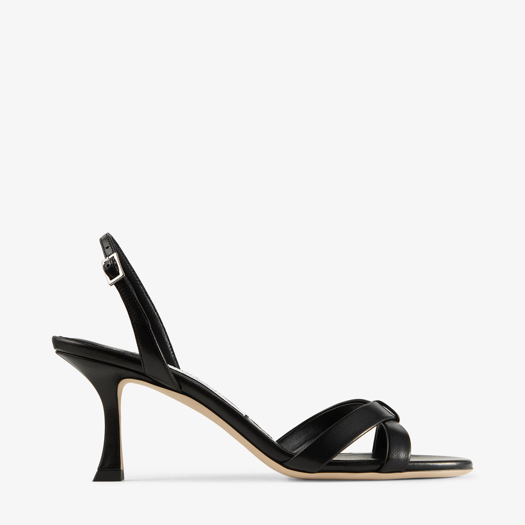 JIMMY CHOO☆ ザ ジェリー クリスタル付き ブラック Jimmy Choo CHERI レザー クリスタル ブラック 三つ折り財布