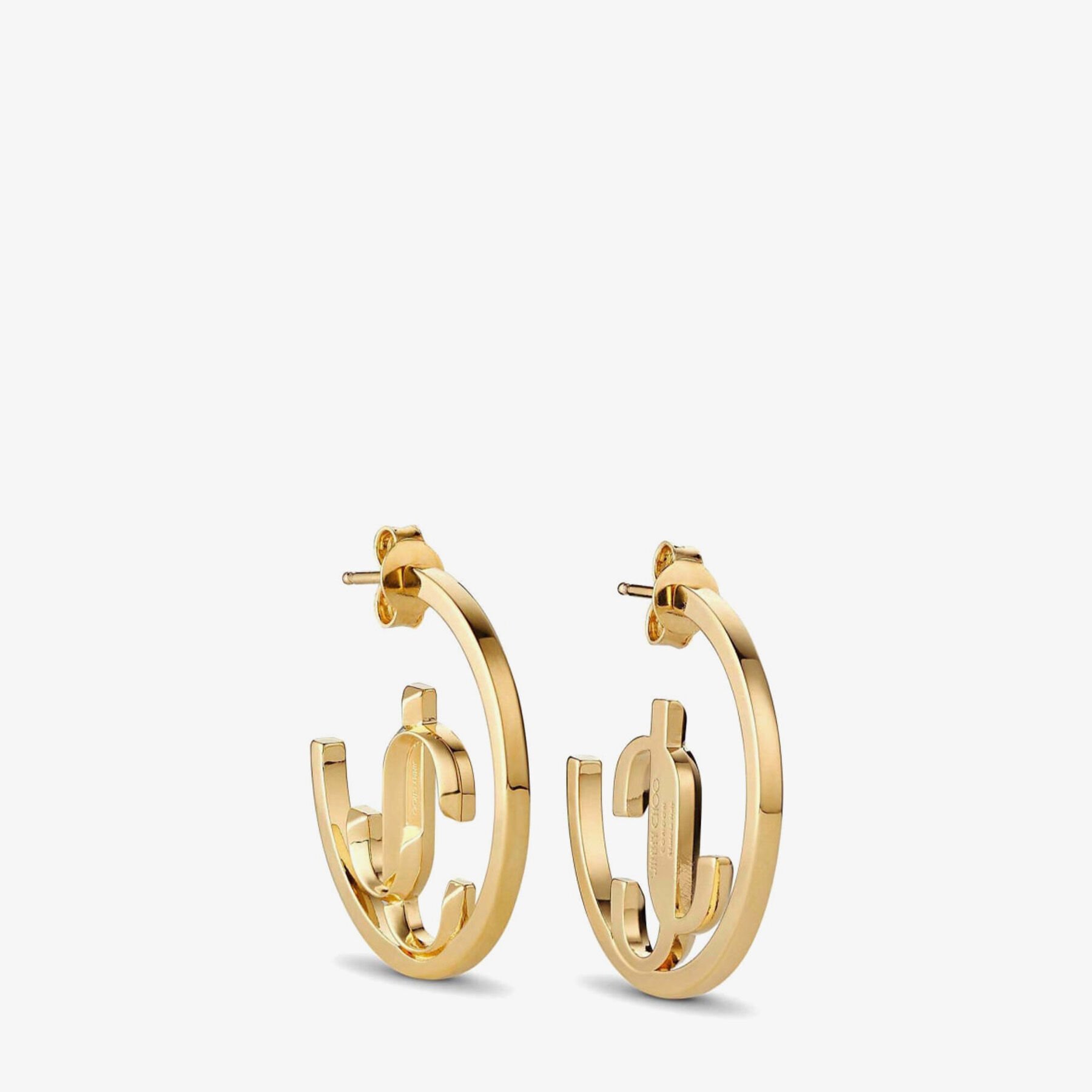 Monogram hoop deals earrings