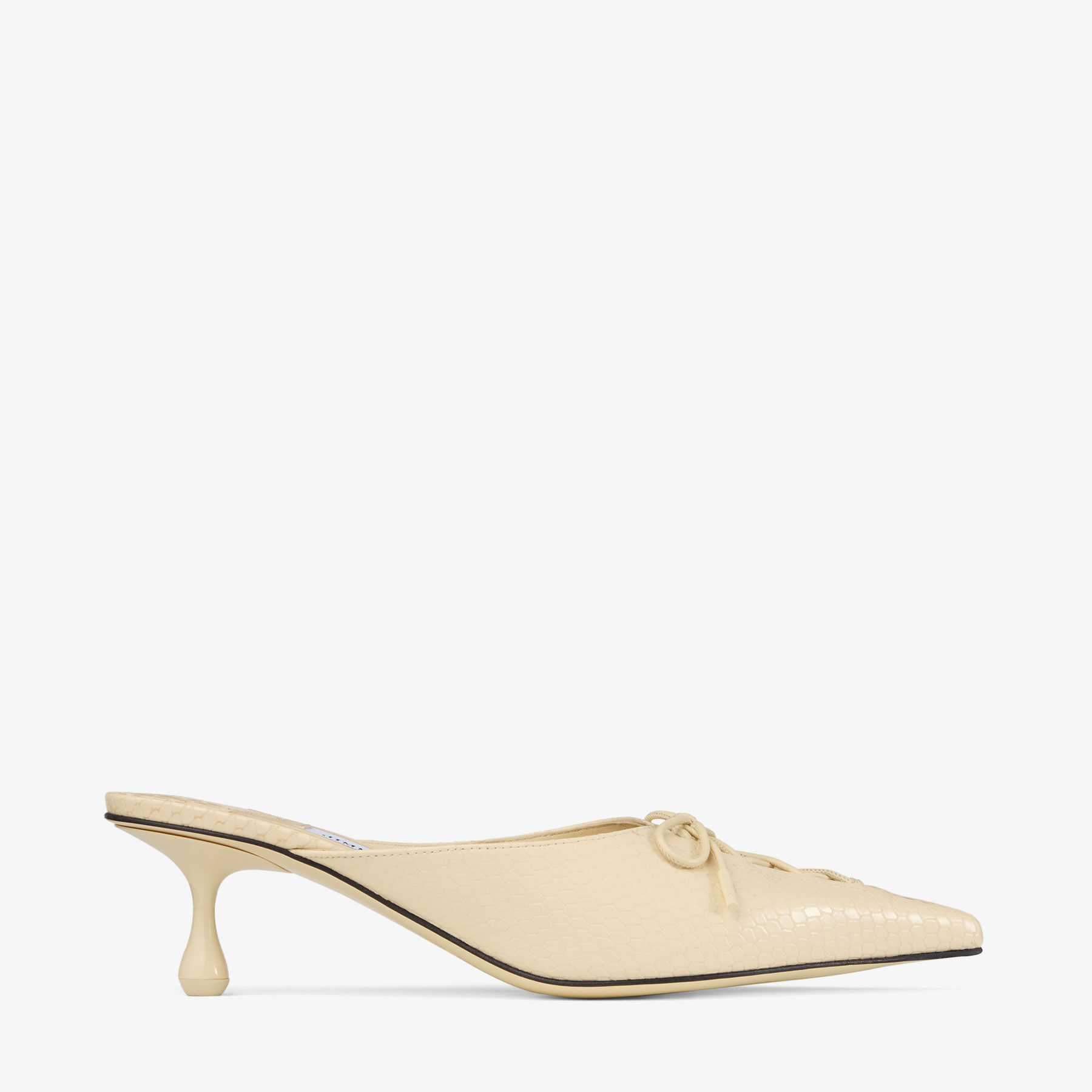 【関税&送料込】Jimmy Choo Beige Fabric Alexia 70 Mules Jimmy Choo Fabric Alexia 70 Mules With Frayed Edges In Beige