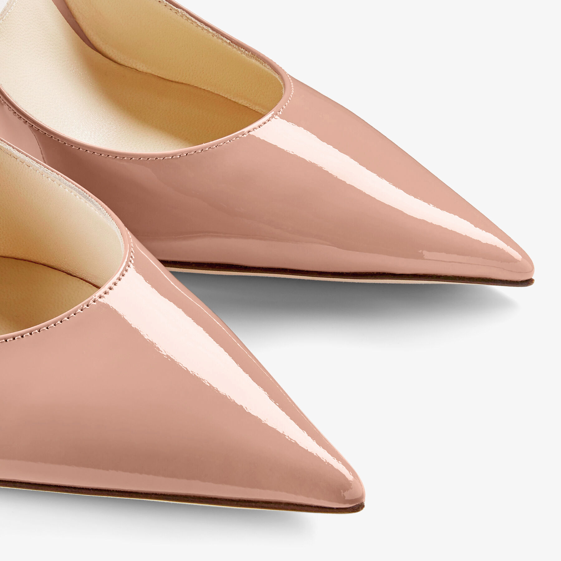 2024特集 Ballet Pink 100 Strap|BING Crystal with Mules Leather Patent 靴