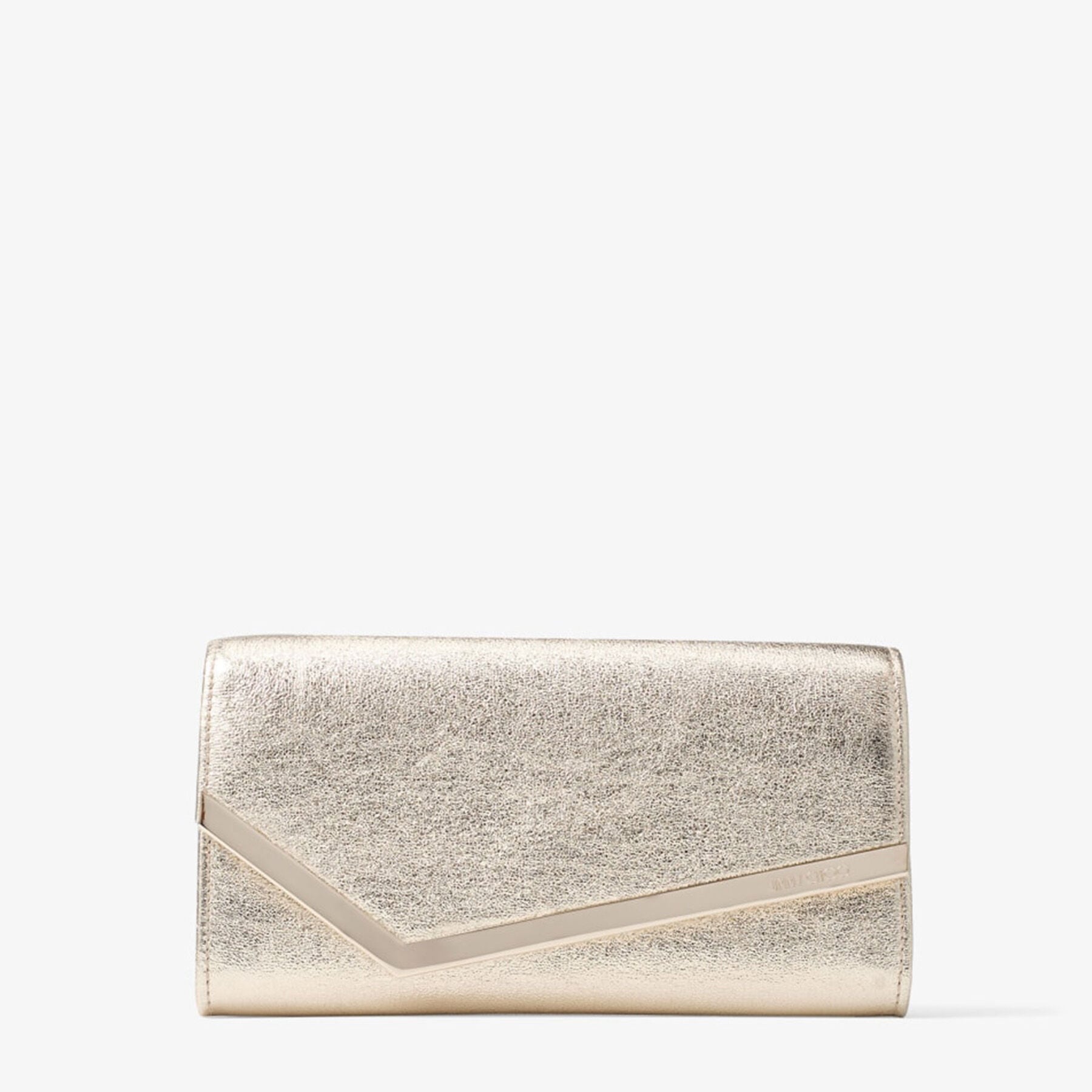Emmie | Platinum Ice Brilliance Fabric Clutch Bag | JIMMY CHOO