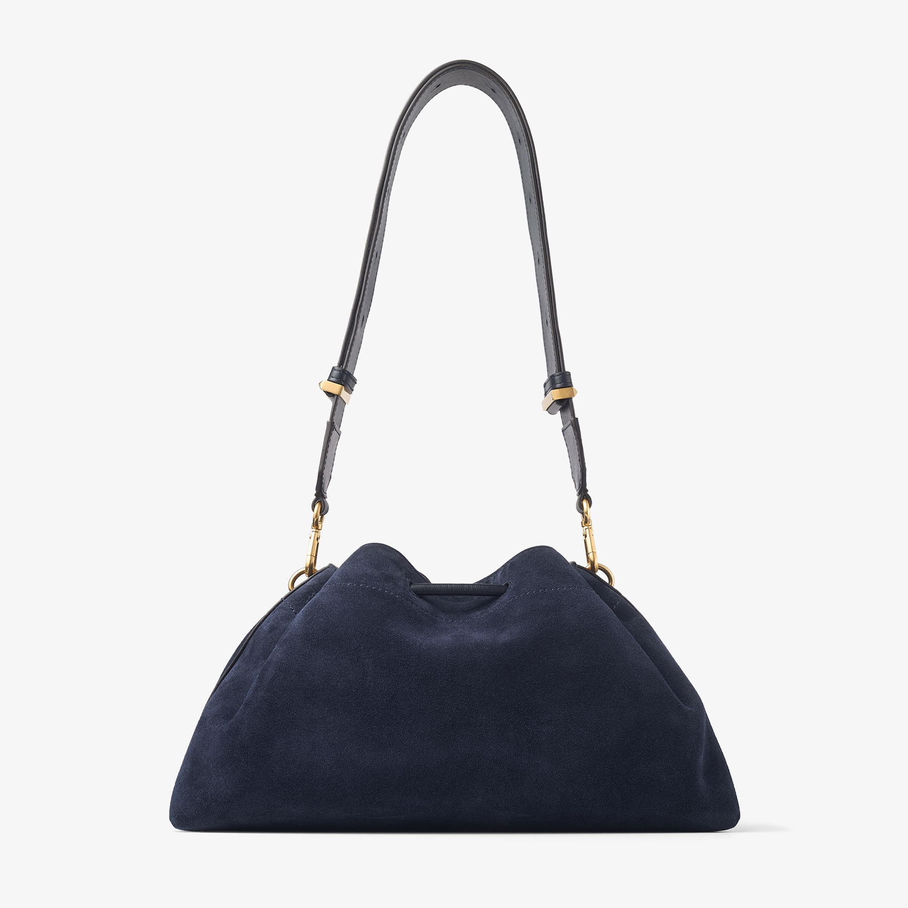 Cinch Medium | Marine Suede Bucket Bag | JIMMY CHOO