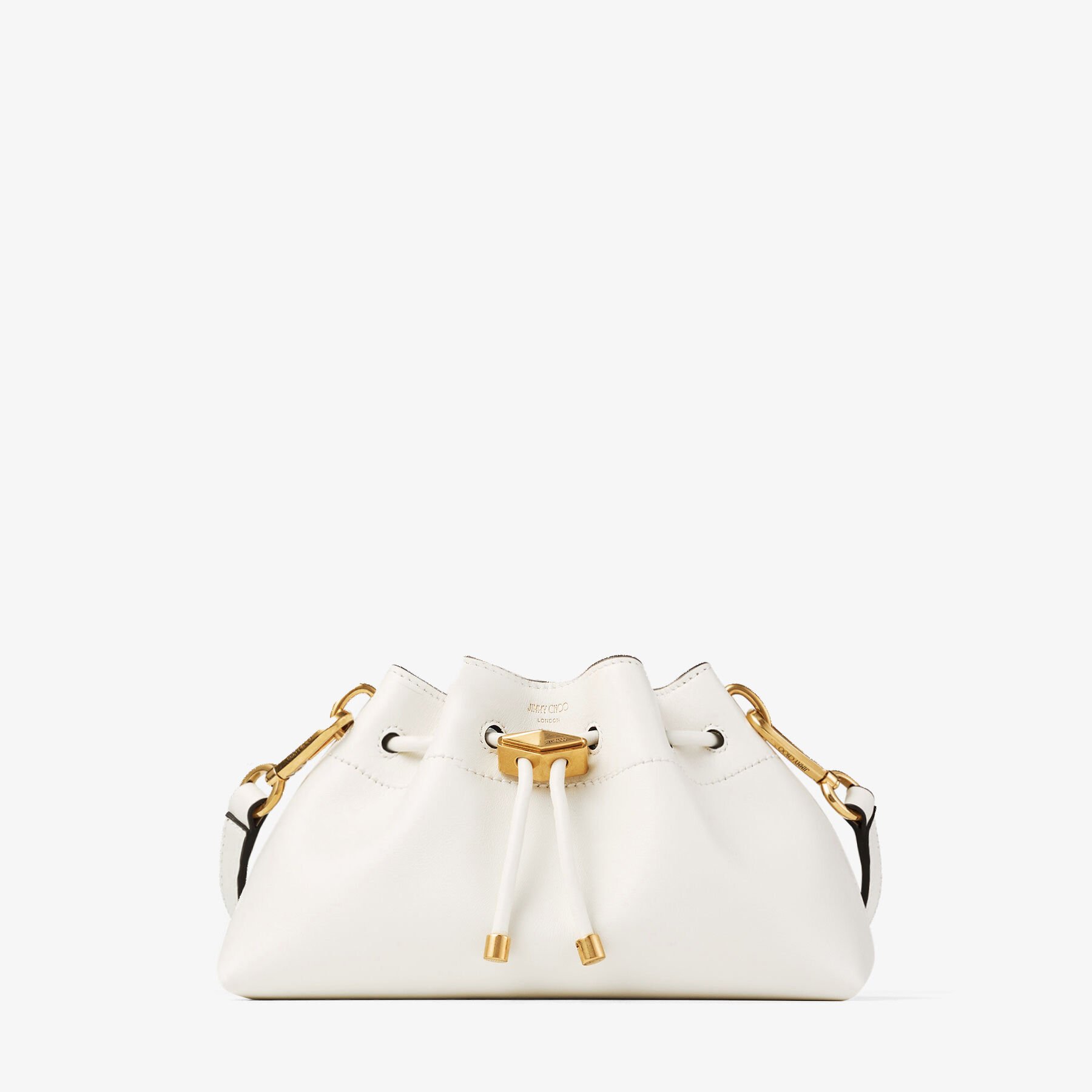 Jimmy Choo Small Leather Cinch Bucket Bag