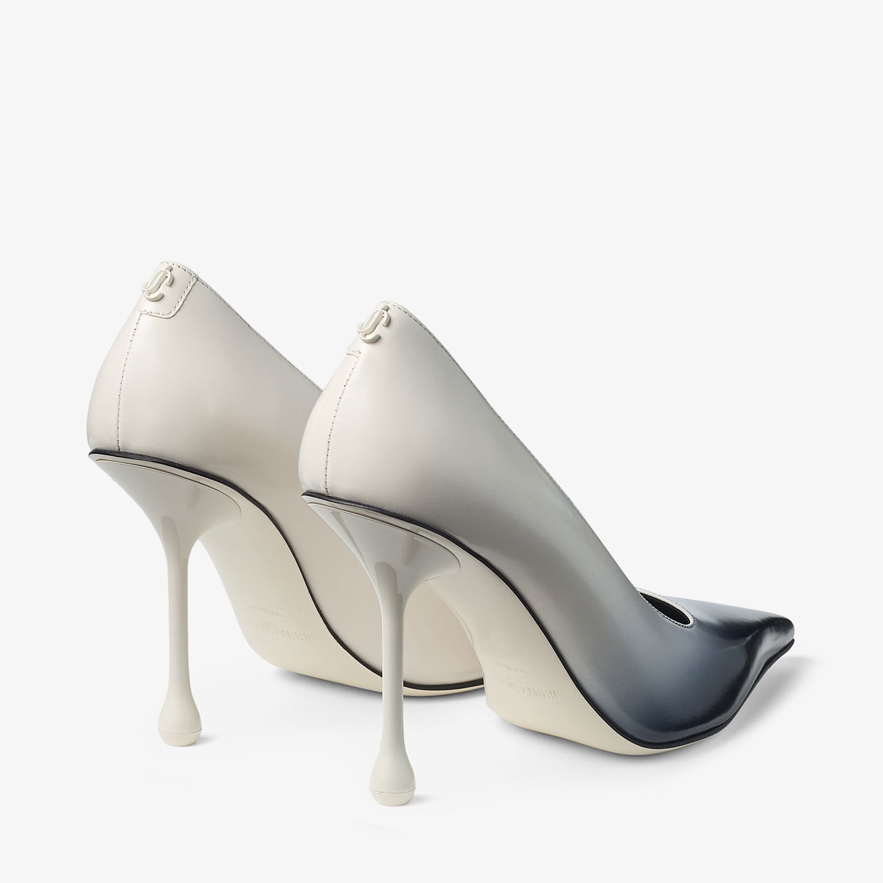 Ixia 95 | Latte Sprayed Spazzolato Leather Pumps | JIMMY CHOO
