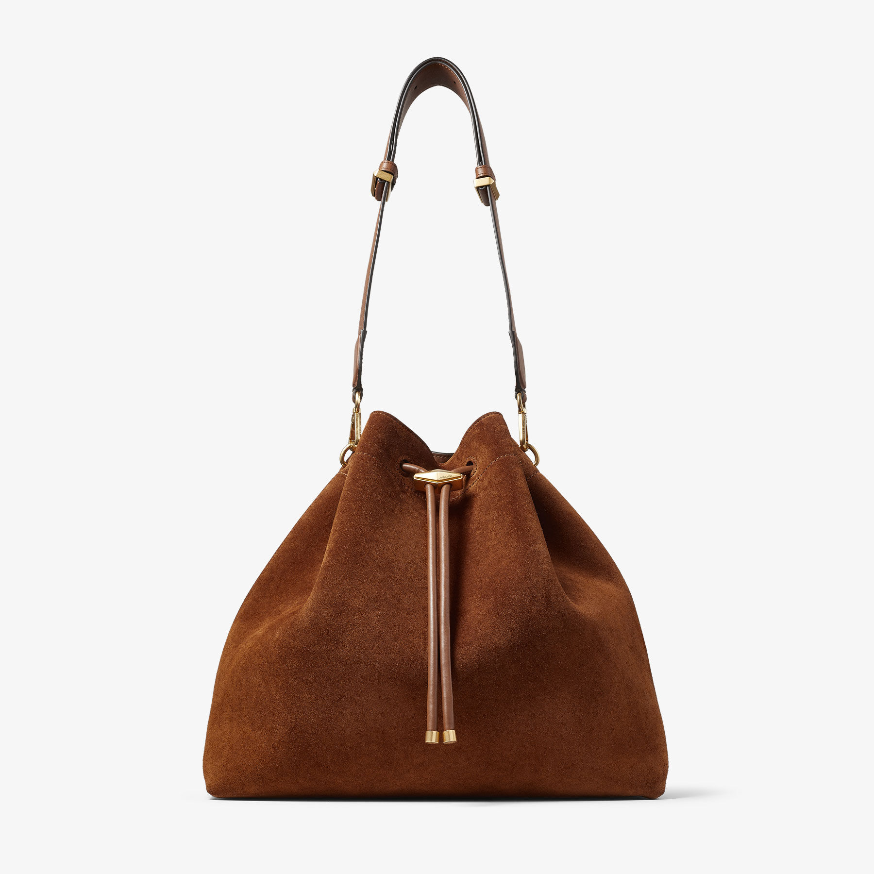 Cinch L | Tan Suede Bag | JIMMY CHOO