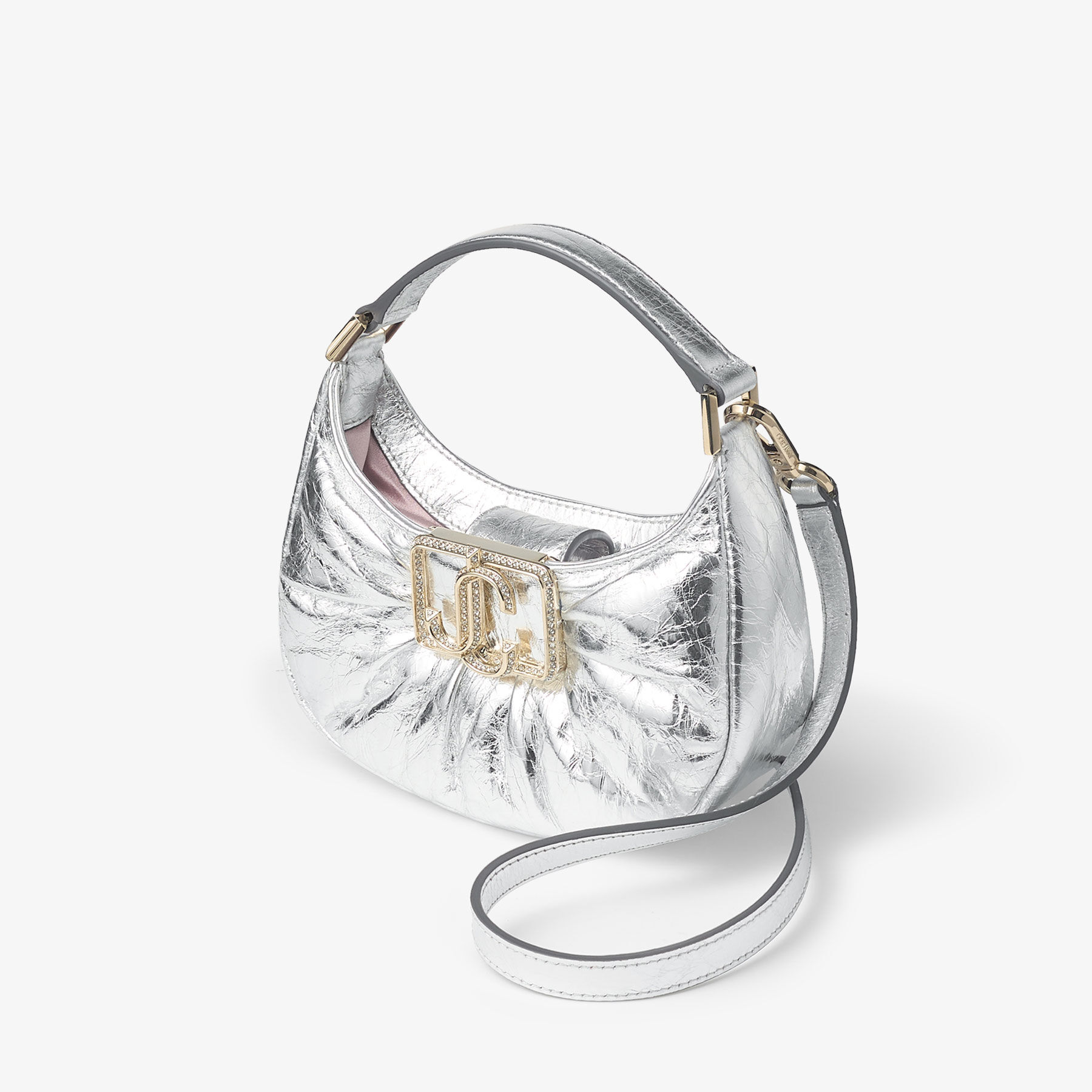 たぬき 希少 Vintage Silver | Mini Hobo Edie Metallic Bag Mini Leather 工芸品