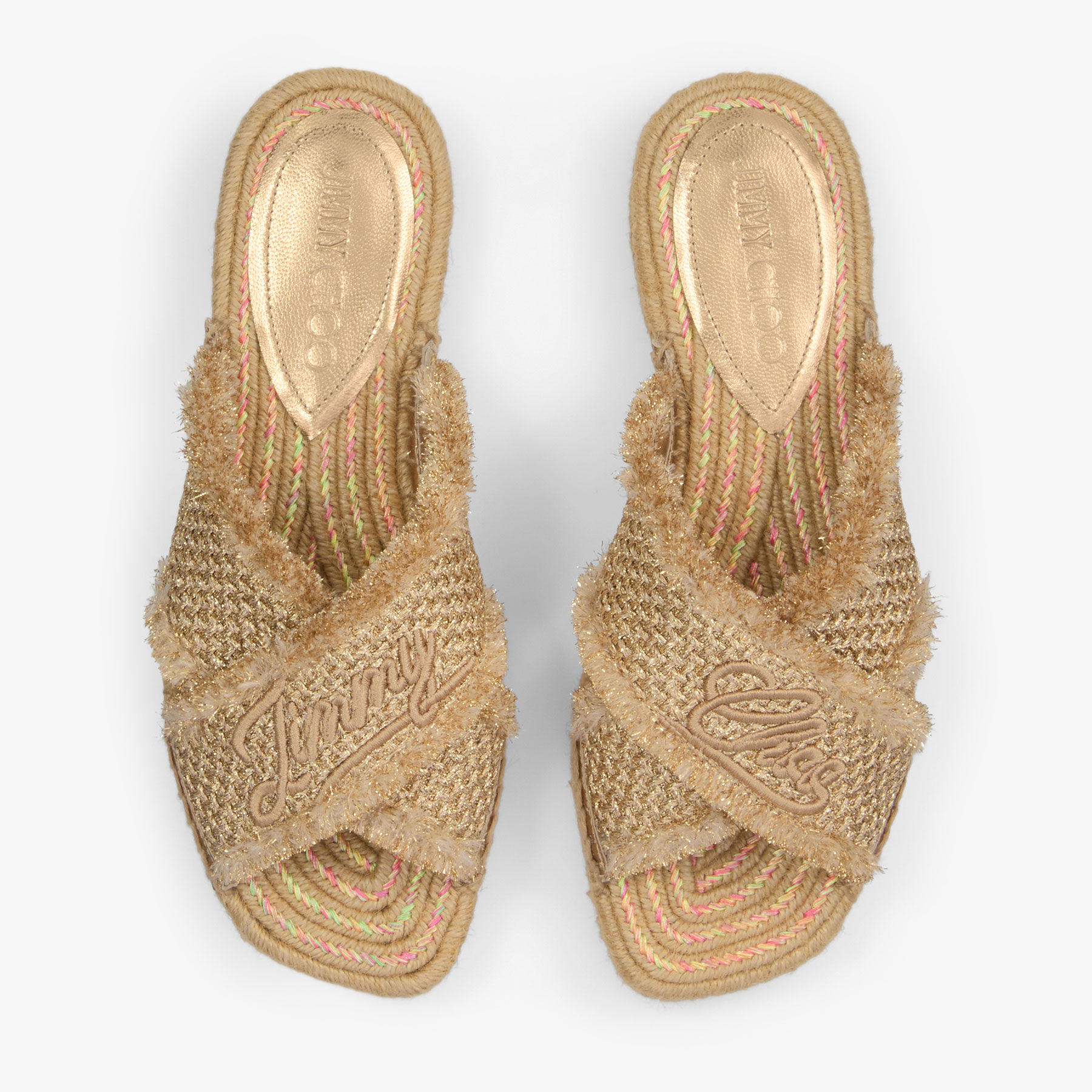 サンダル・ミュール Jimmy Choo 'Aciel' sandals ACIELSANDALFLATGUB_OO1583_OVER
