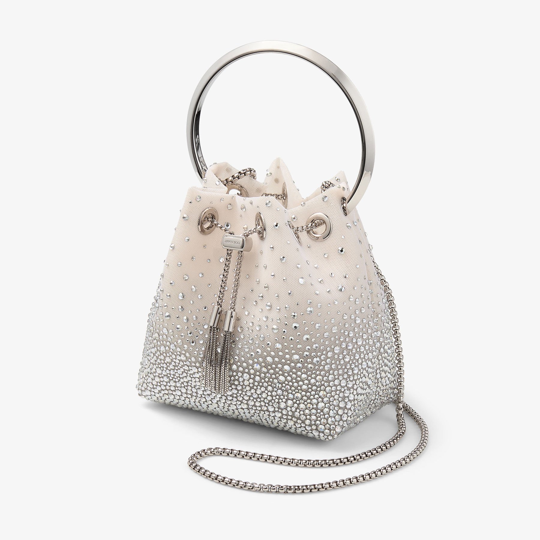 入荷中 Bon Bon Collection New | Handbag Mesh Crystal White | 棚・シェルフ・ラック