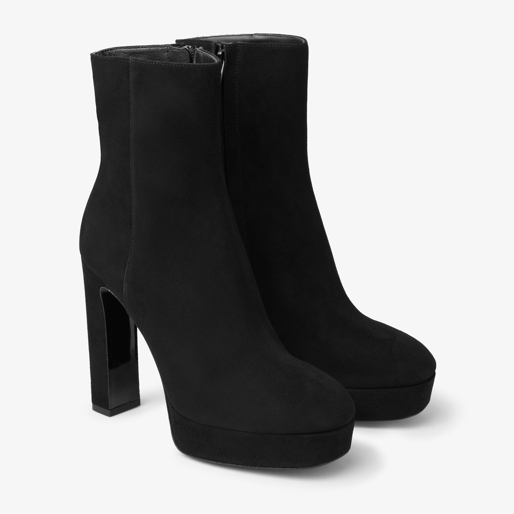 Marene Ankle Boot 120 | Black Suede Ankle Boots | JIMMY CHOO