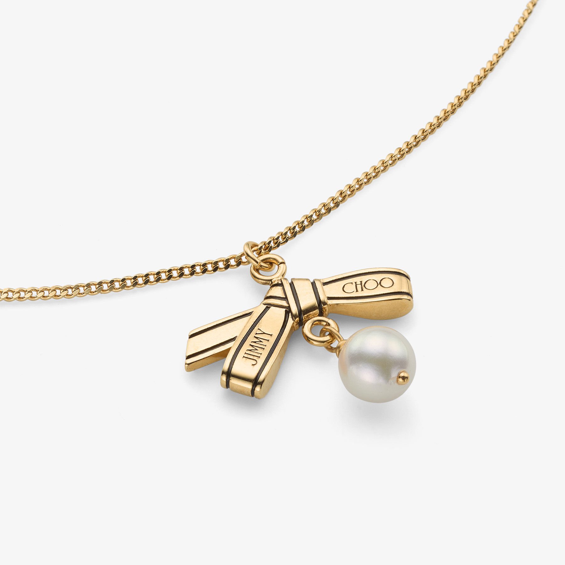 crystal ribbon chain necklace – tanakadaisuke