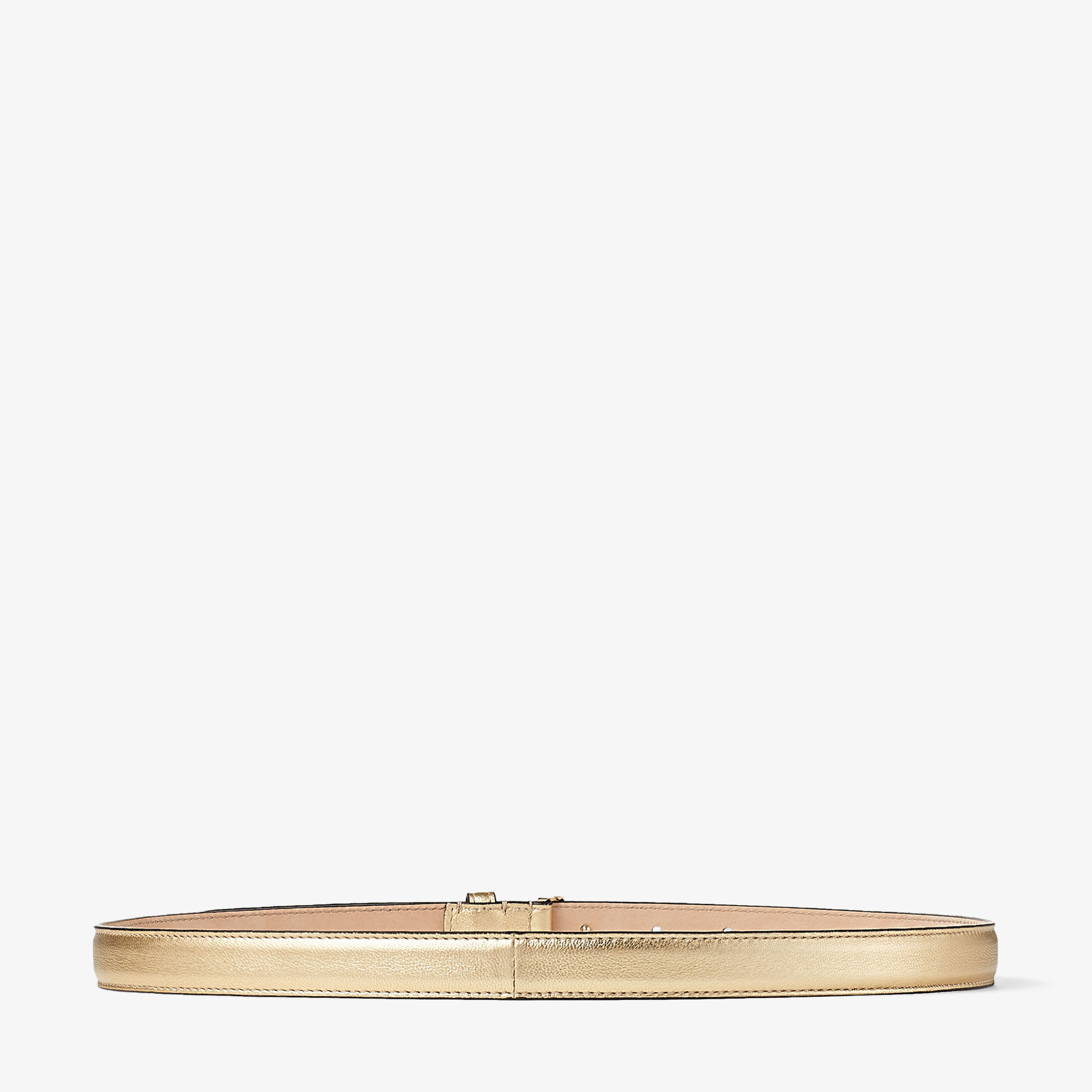 Jimmy Choo Mini Helena Belt size XS MINI HELINA | Black Smooth Leather Mini Belt | Autumn  main image 4