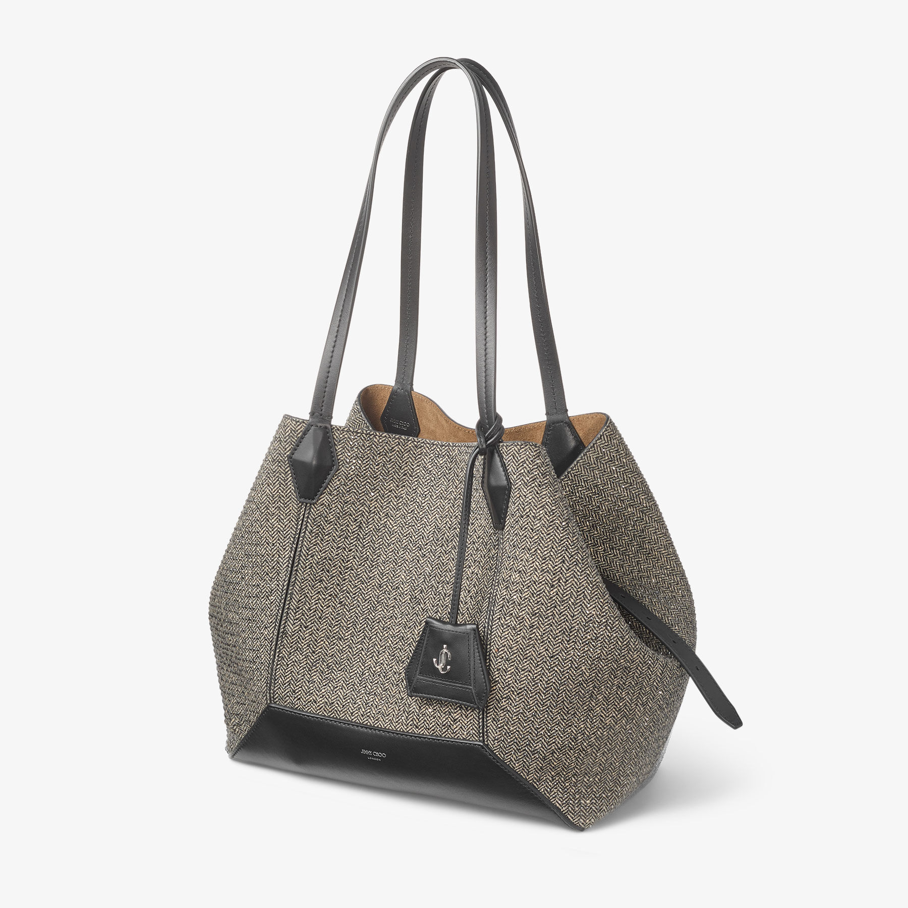 トートバッグ Jimmy Choo 'Darwstring Tote' shopping bag Drawstring Tote L |Black Nappa Leather Drawstring Tote with