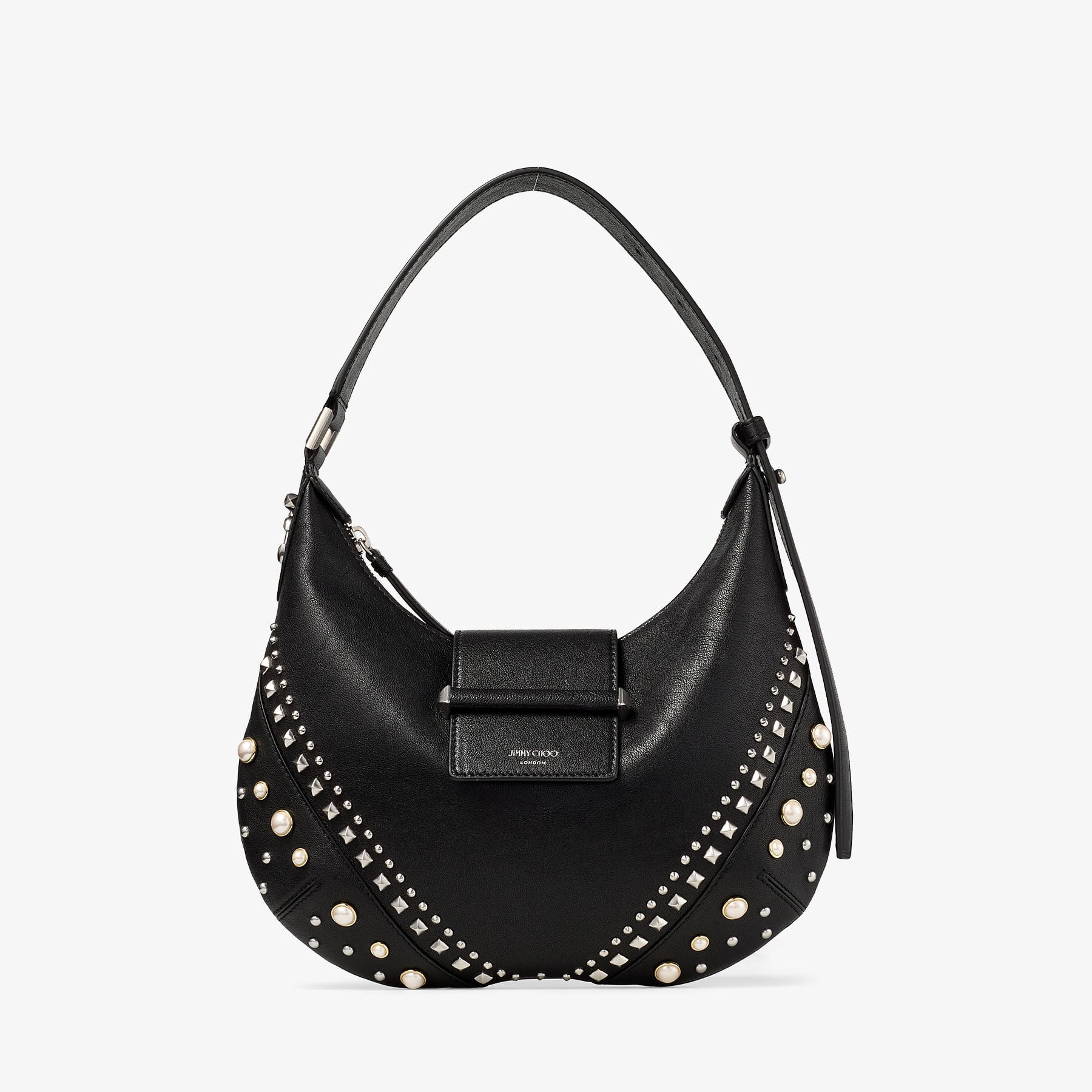 バッグ MINIMAL PU LEATHER HOBO BAG (BLACK) 3245 BARHOBOSQXB_1C1274_FRONT_vg863.jpg