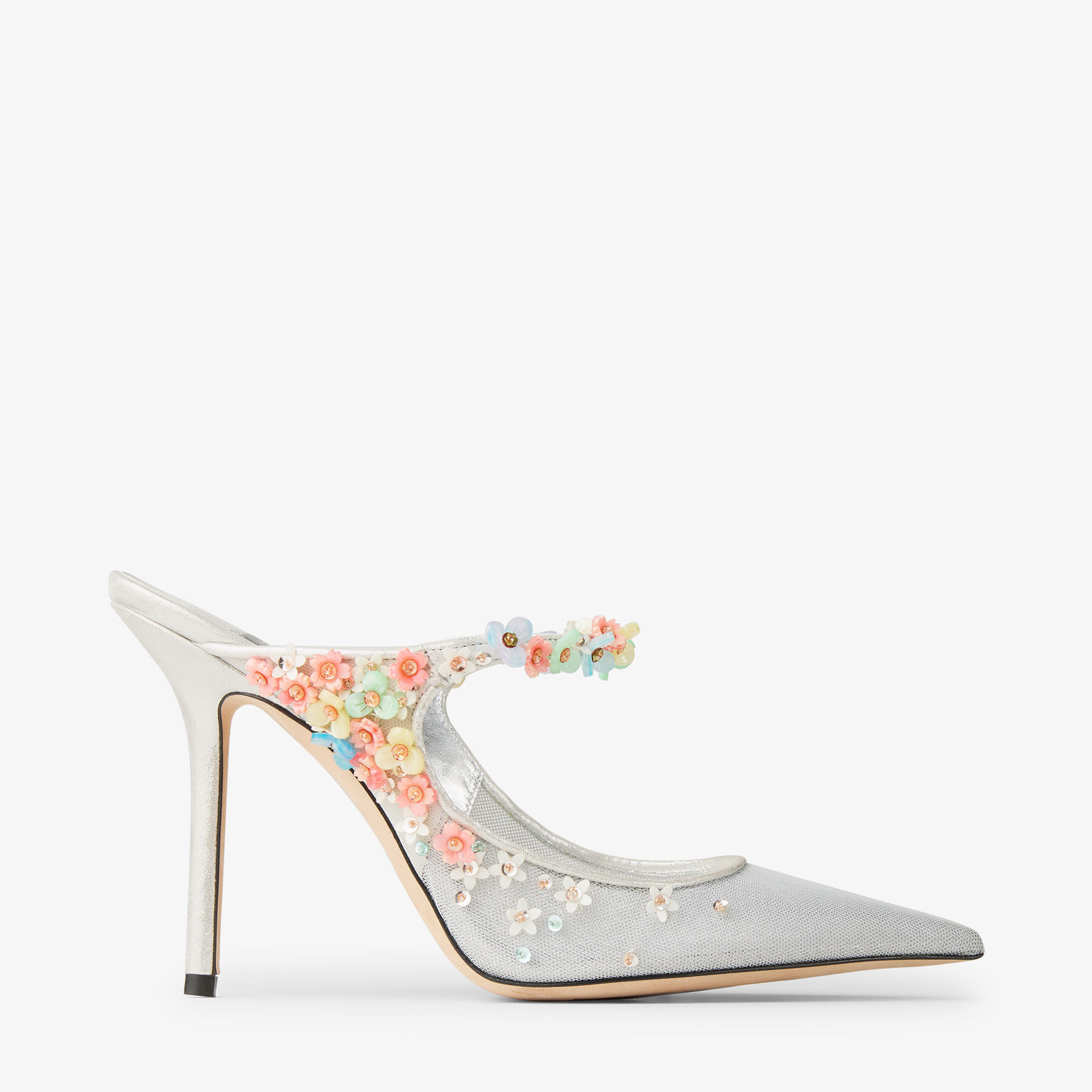 パンプス Jimmy Choo SHOES (BINGDAISY100GHM SILVERMULTI) BINGDAISY100GHM_006086_SIDE_vg
