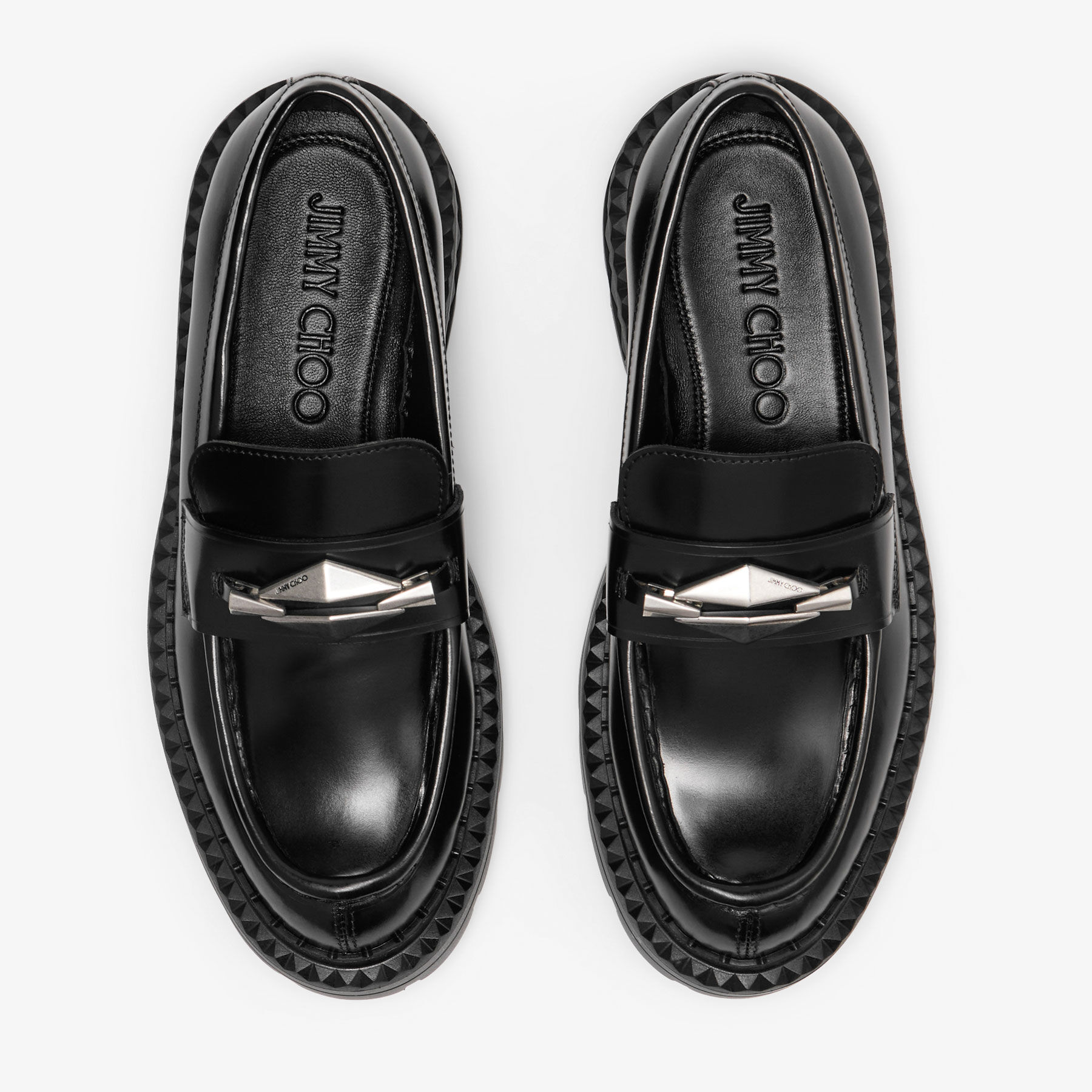 JIMMY CHOO の靴♪ ★ MARLOW ★【DIAMOND】 Marlow Diamond/M | Black Calf Leather Shoe | JIMMY CHOO