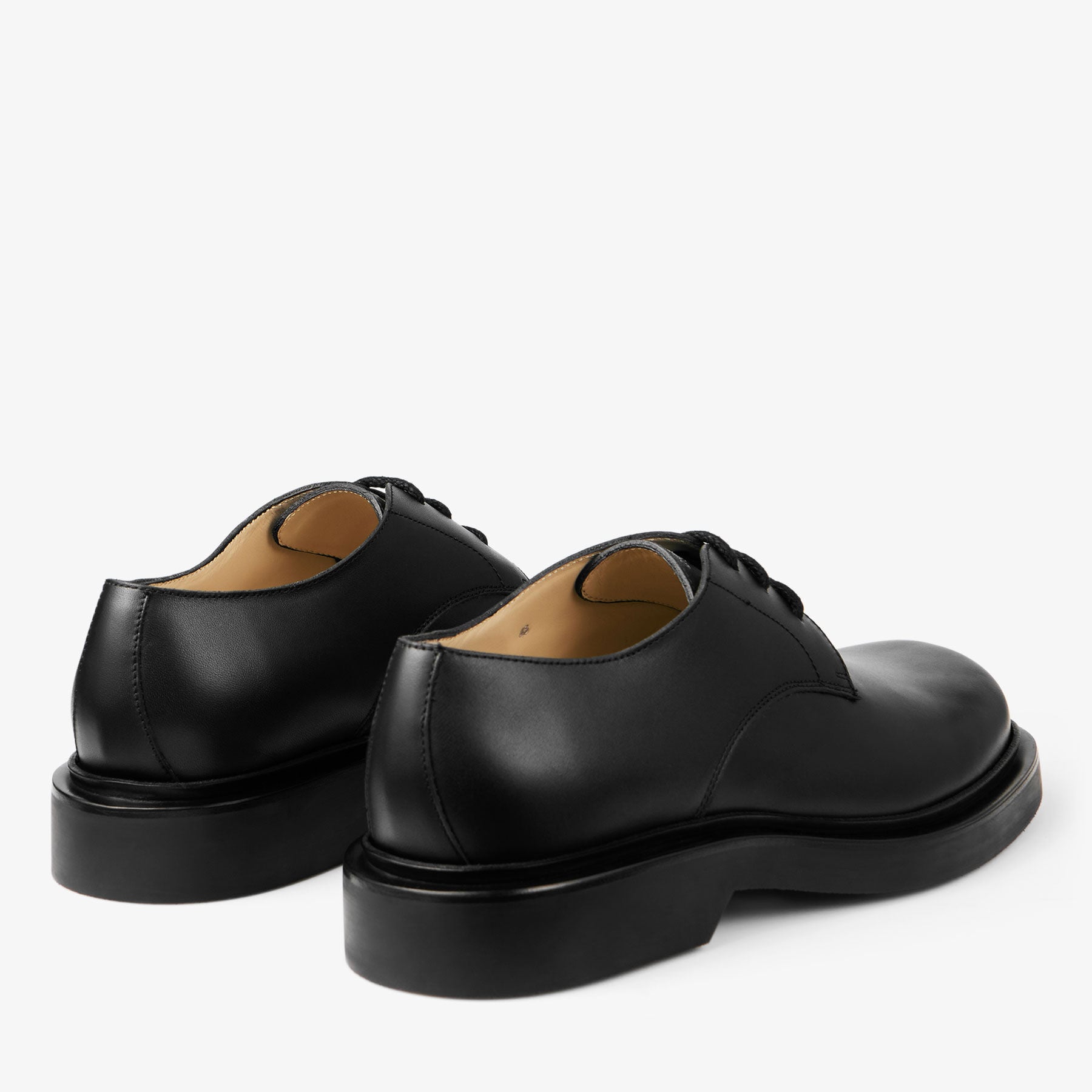 Rowan Derby | Black Box Calf Leather Loafers | JIMMY CHOO